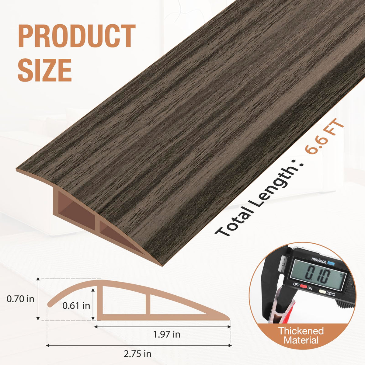 Floor Transition Strip Self Adhesive Vinyl Door Threshold Strip