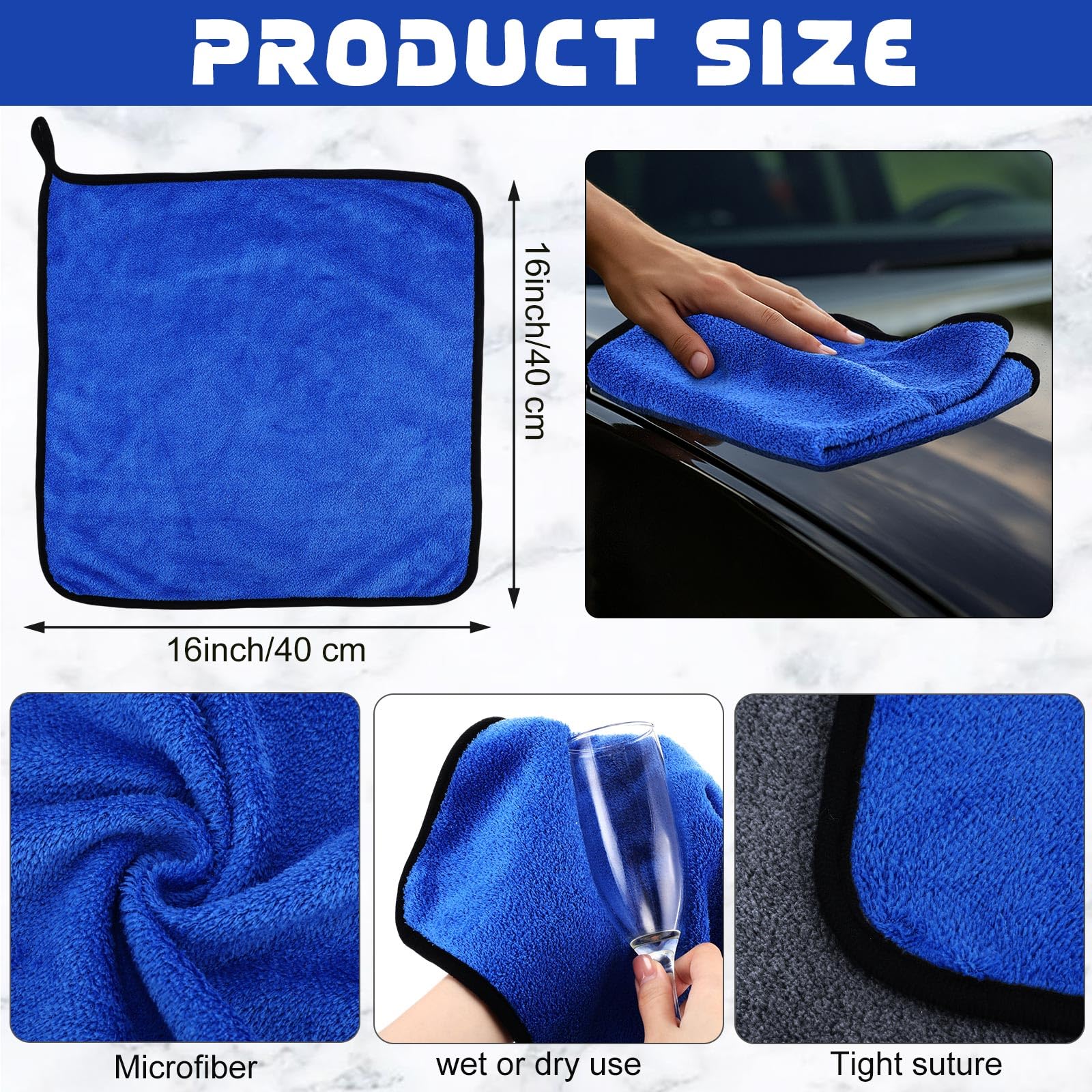 50 Pcs Microfiber Towels (50 Count)