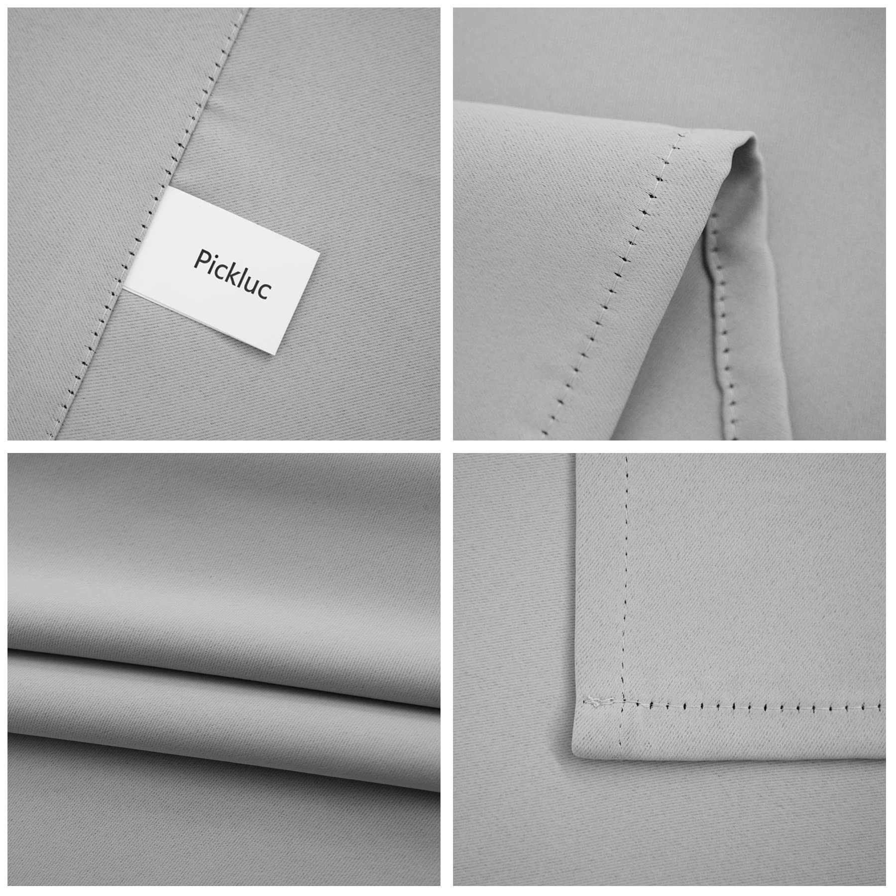Light Grey Cafe Curtain (2 Count)