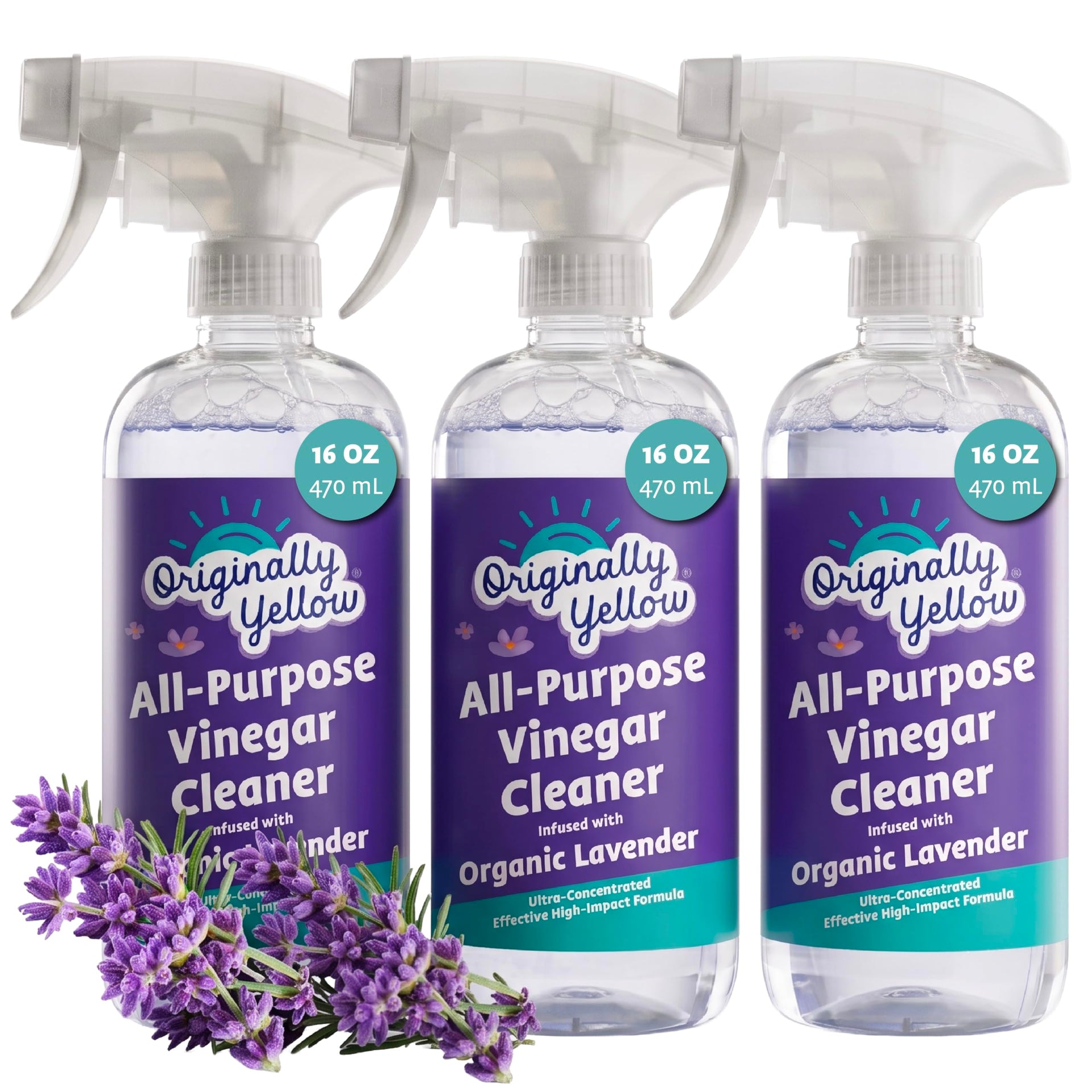 Lavender distilled white vinegar for cleaning purpose Spray (48 Fl Oz)