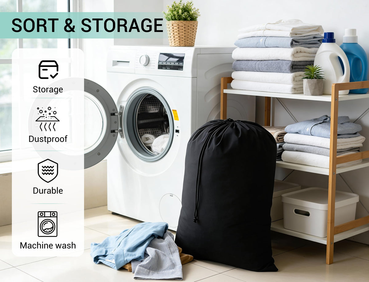 Bulk Travel Laundry Bag (6 Count)