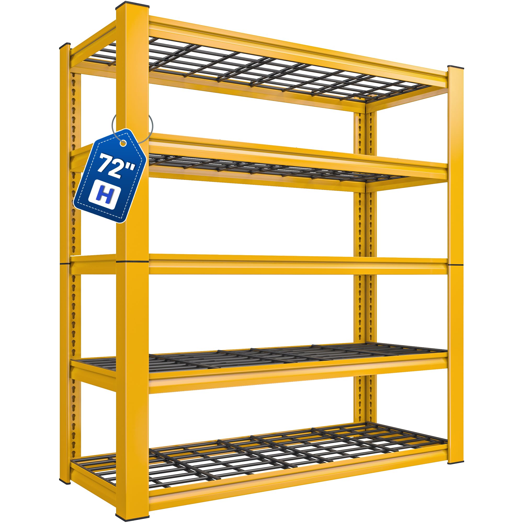 Orange Garage Shelving Adjustable 3010LBS Heavy Duty Storage Shelves
