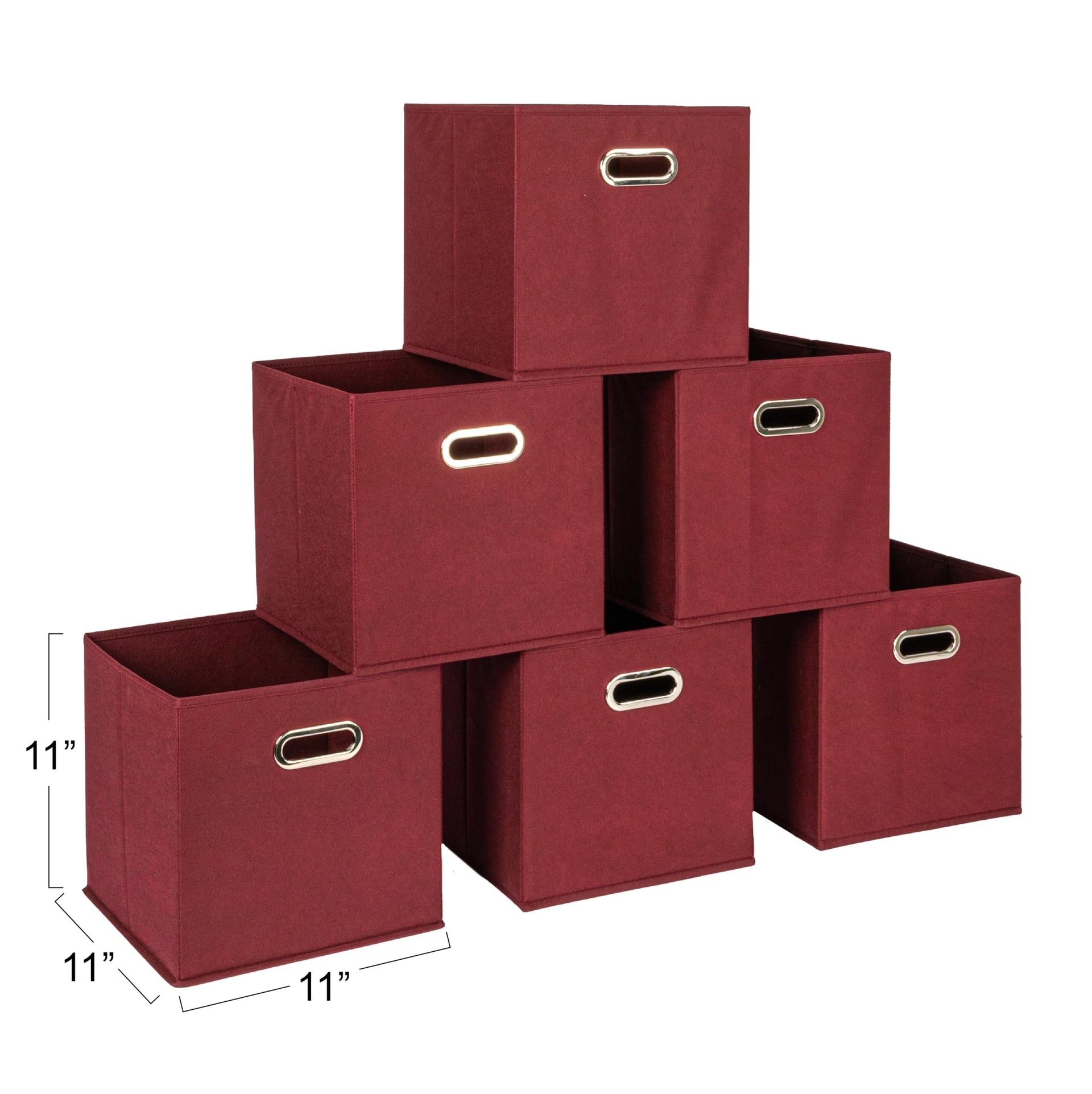Fabric Storage Bins 6 Piece Set