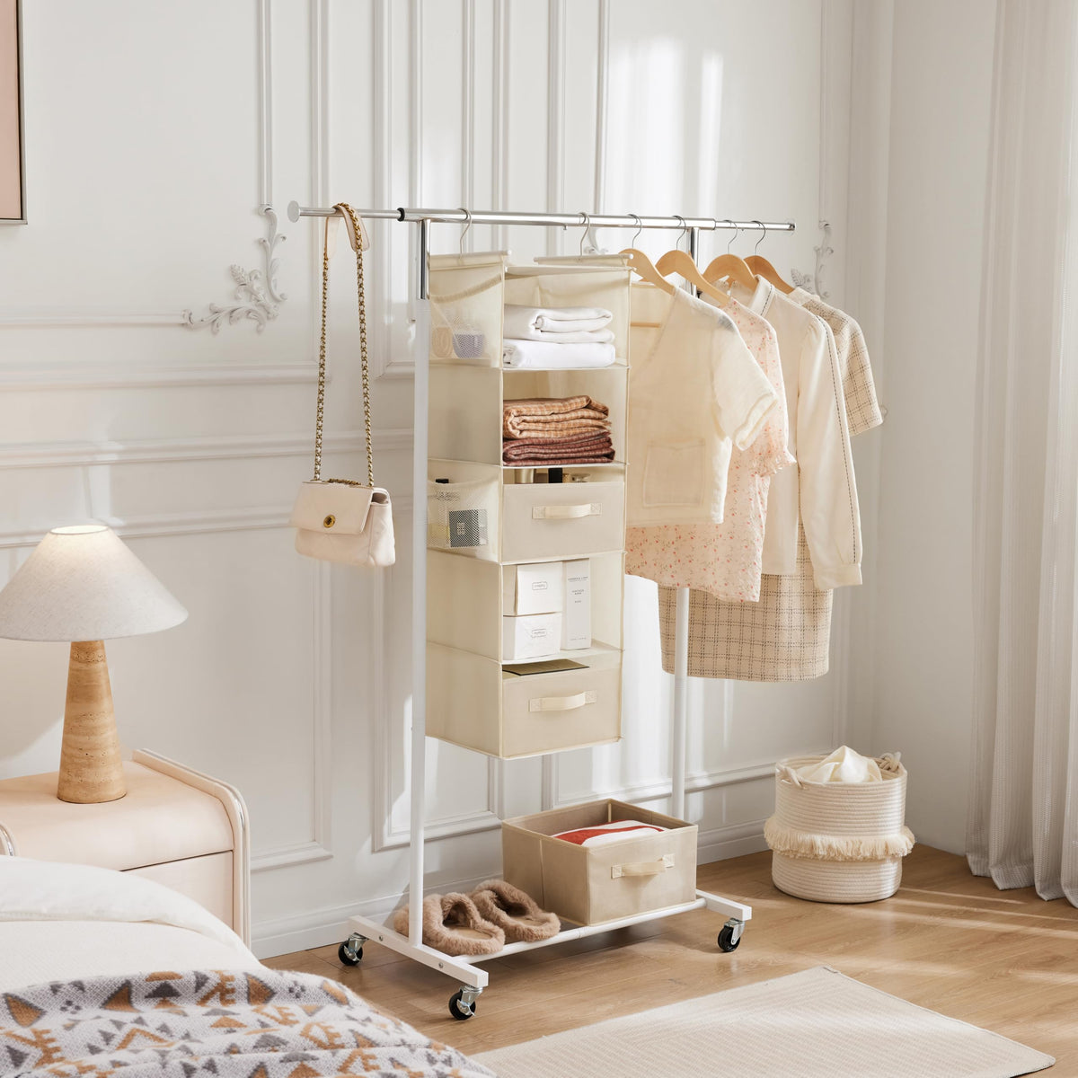 5 Tier Shelf Hanging Closet Organizer