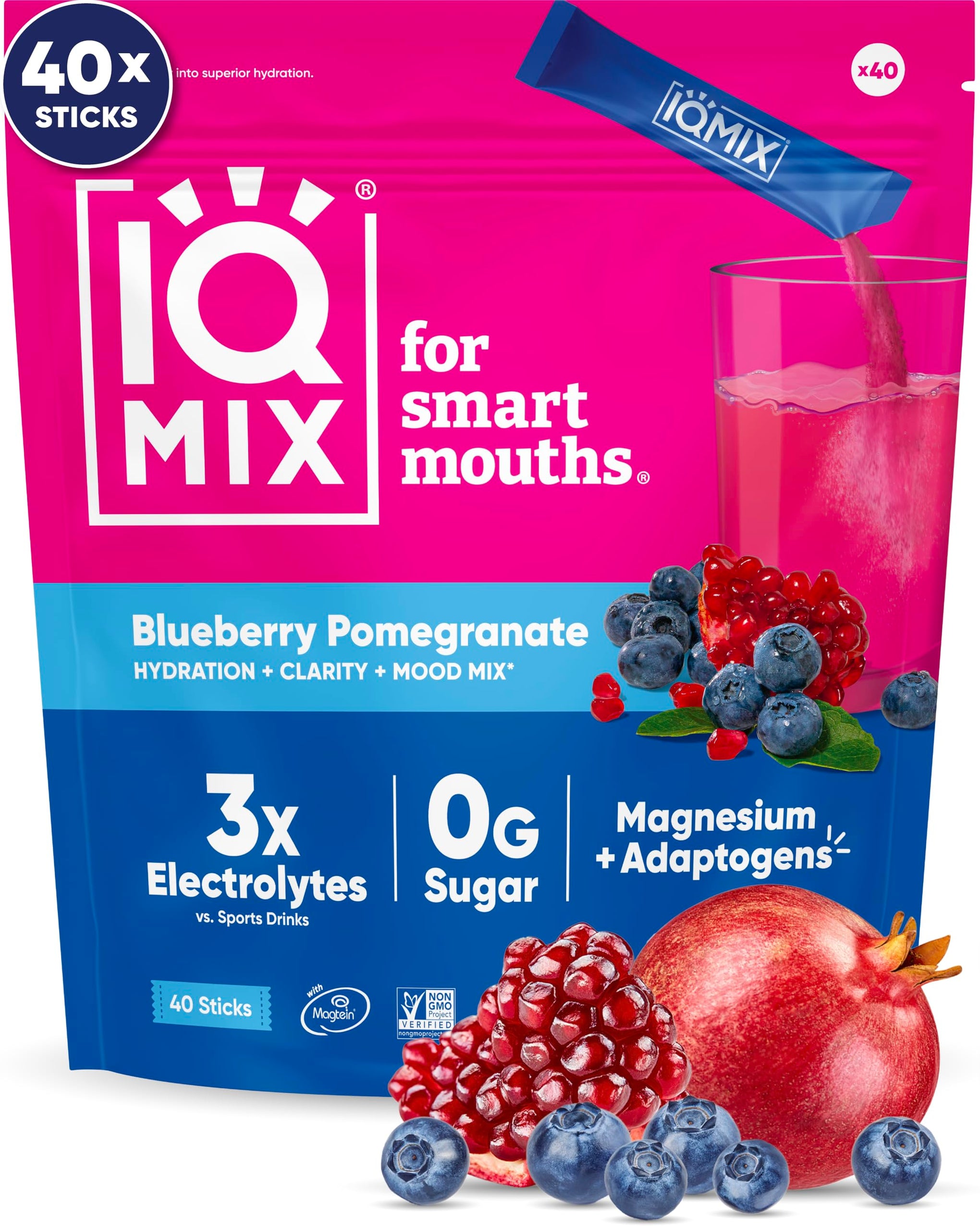 IQMIX Hydration Electrolytes Powder Packets (40 Count)