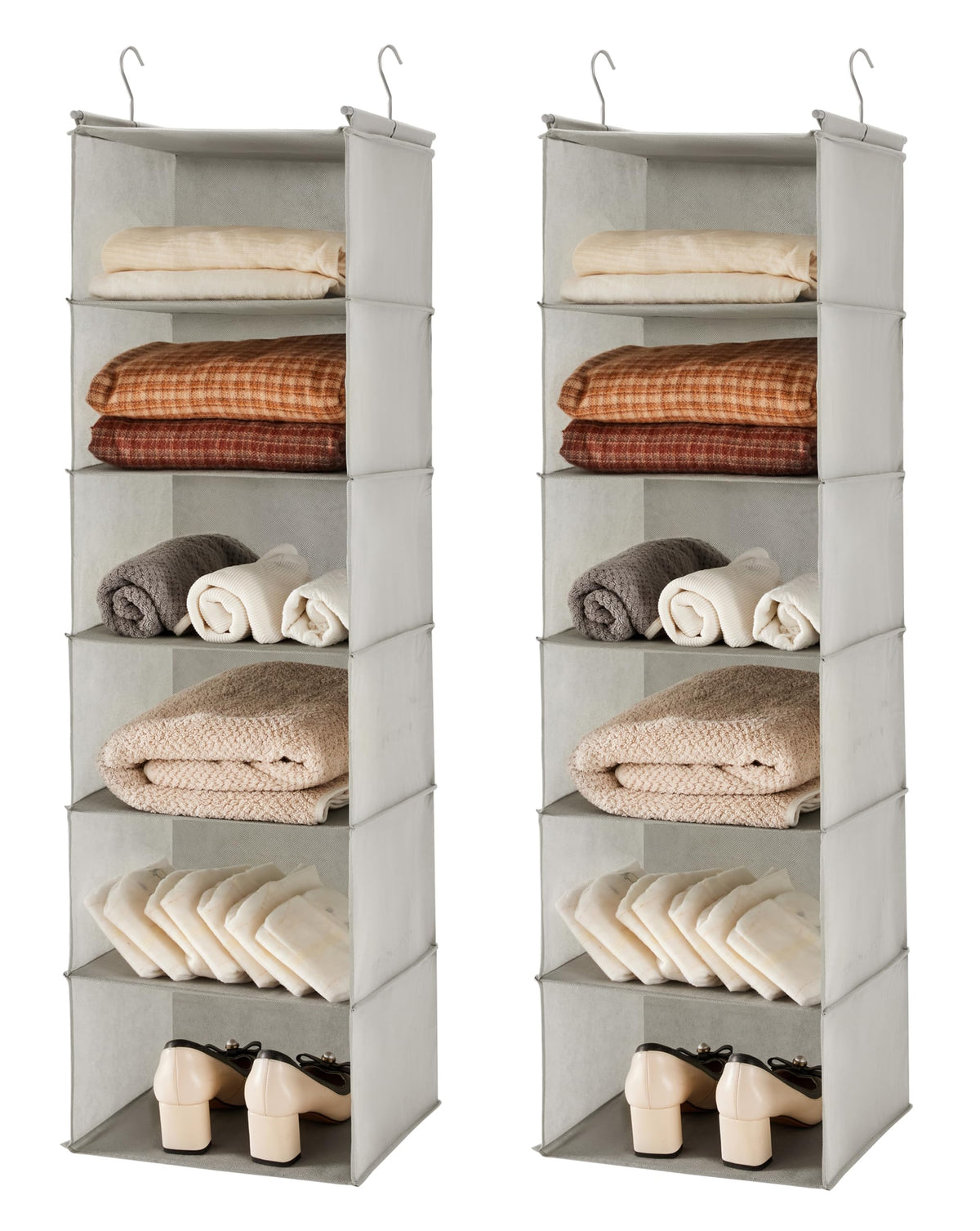 6 Tier Shelf Hanging Closet Organizer