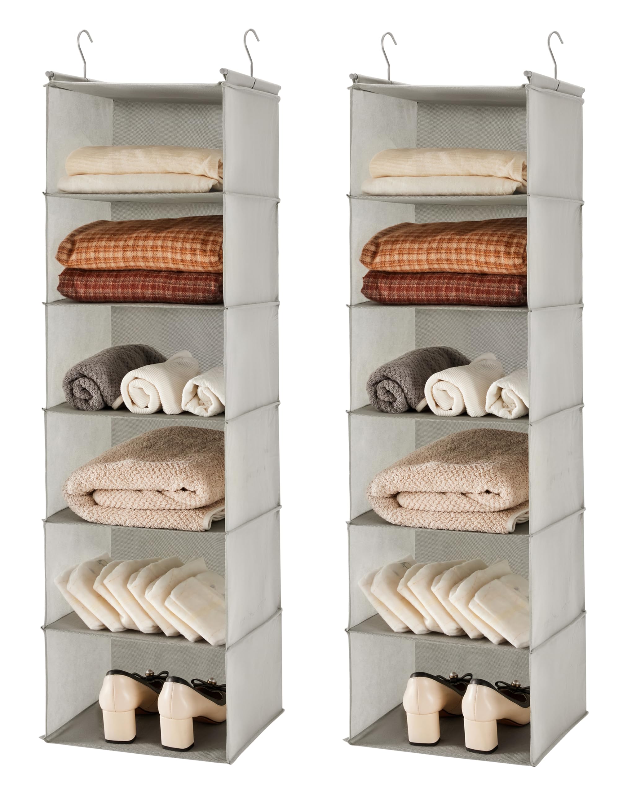 6 Tier Shelf Hanging Closet Organizer