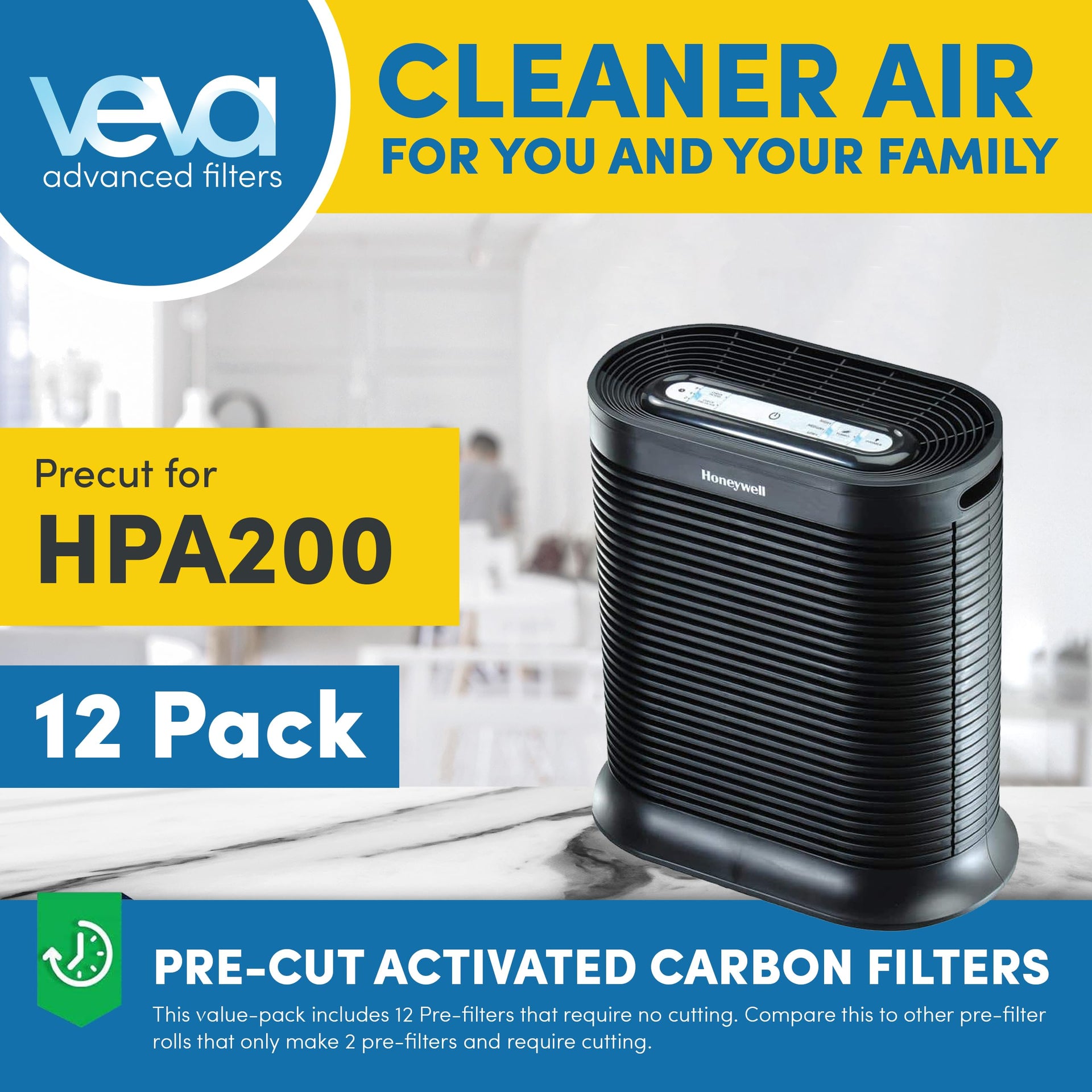 HPA200 Pre Filters Replacement for Honeywell Air Purifier (12 Count)