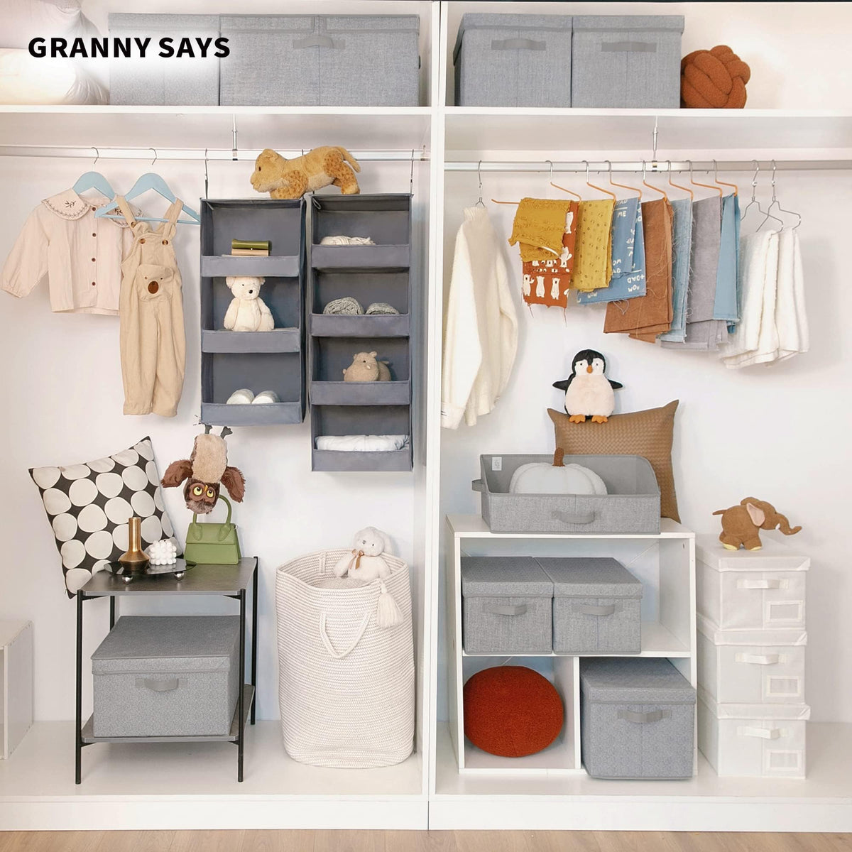 3 Shelf Hanging Closet Organizer