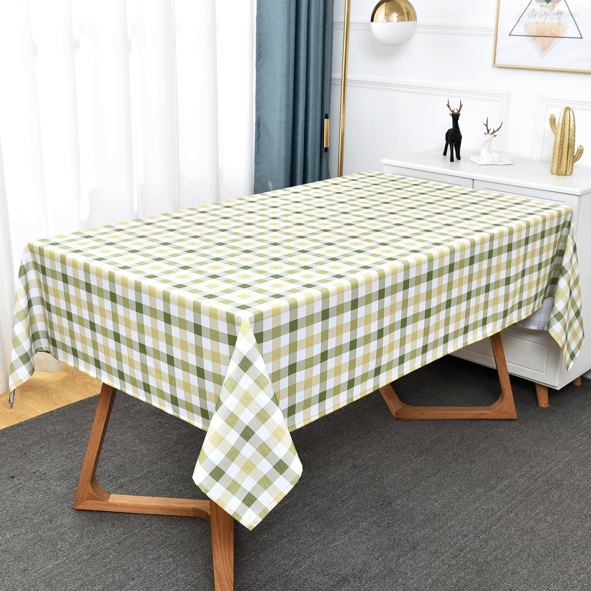 Classic Gingham Tablecloth Fabric