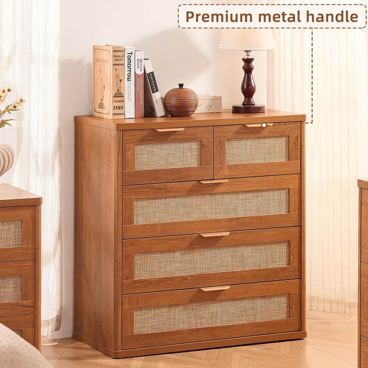 Rattan Dresser Set 2 for Bedroom