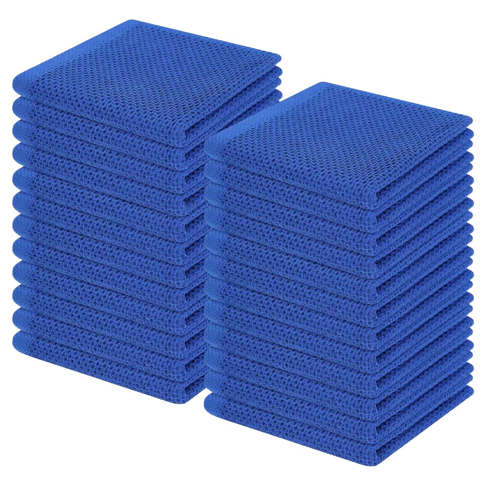 100% Cotton Waffle Weave Kitchen Dish Cloths 24 (24 Count)