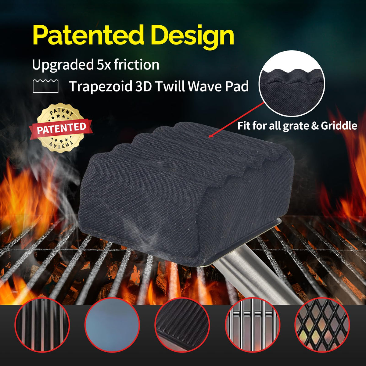 Grill Brush Bristle Free