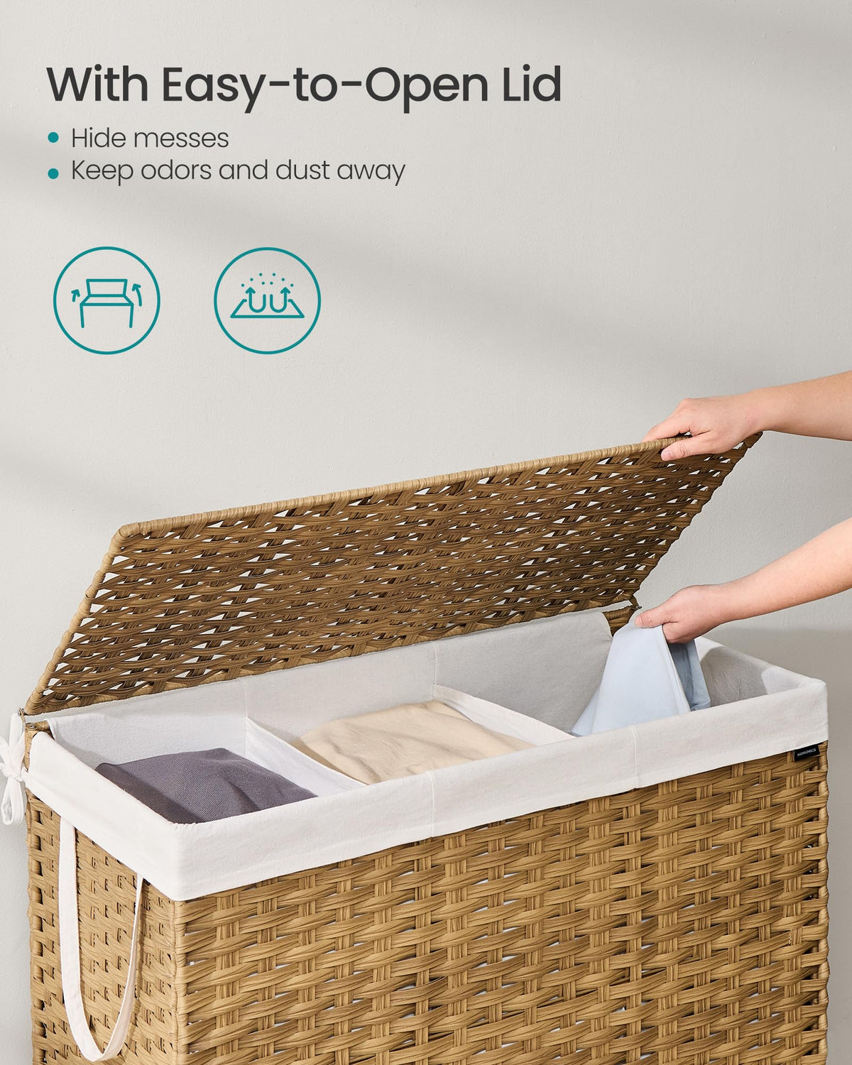 Laundry Hamper with Lid