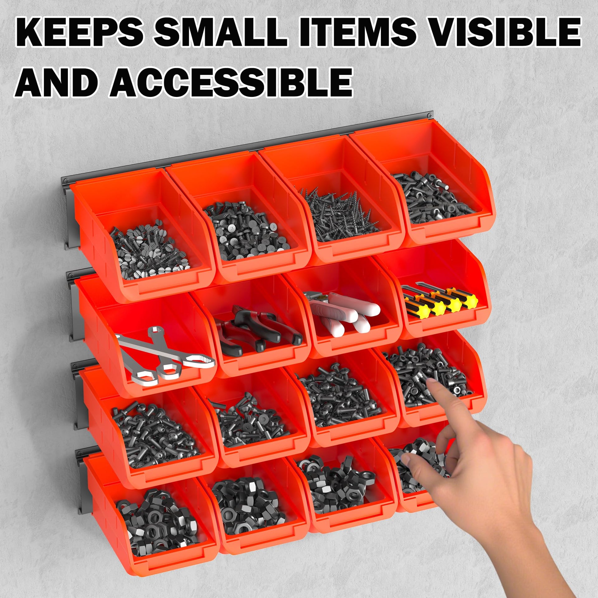 Wall Mounted Storage Bins