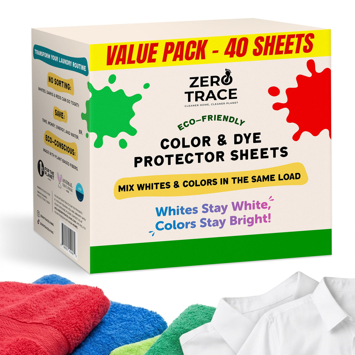 Color Catchers for Laundry (40 Count)