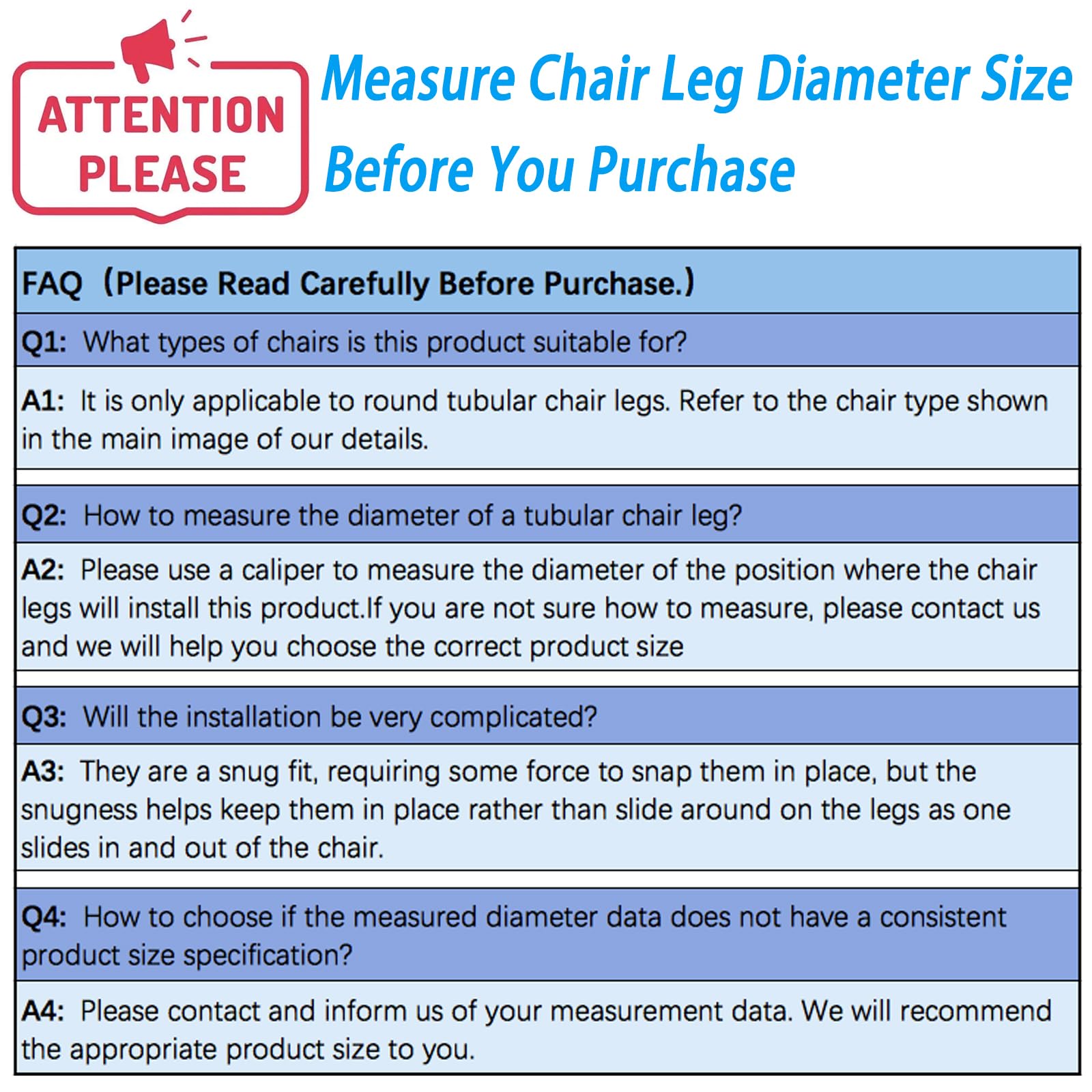Rectangle U Shaped Sled Chair Leg Tips Cap with Felt Pads (8 Count)