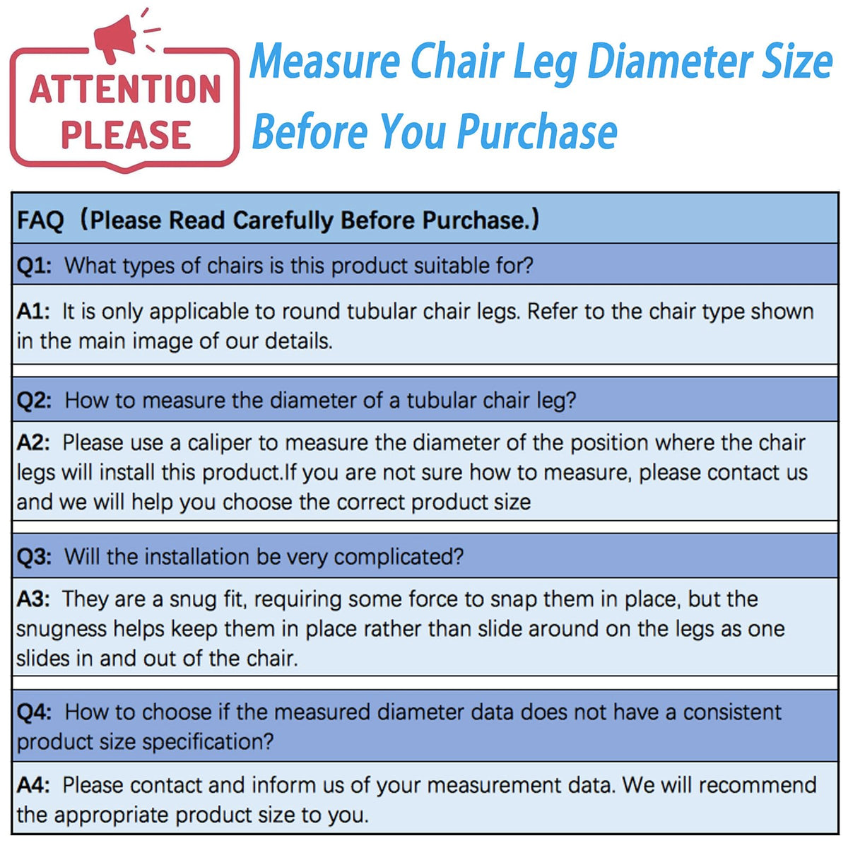 Rectangle U Shaped Sled Chair Leg Tips Cap with Felt Pads (8 Count)