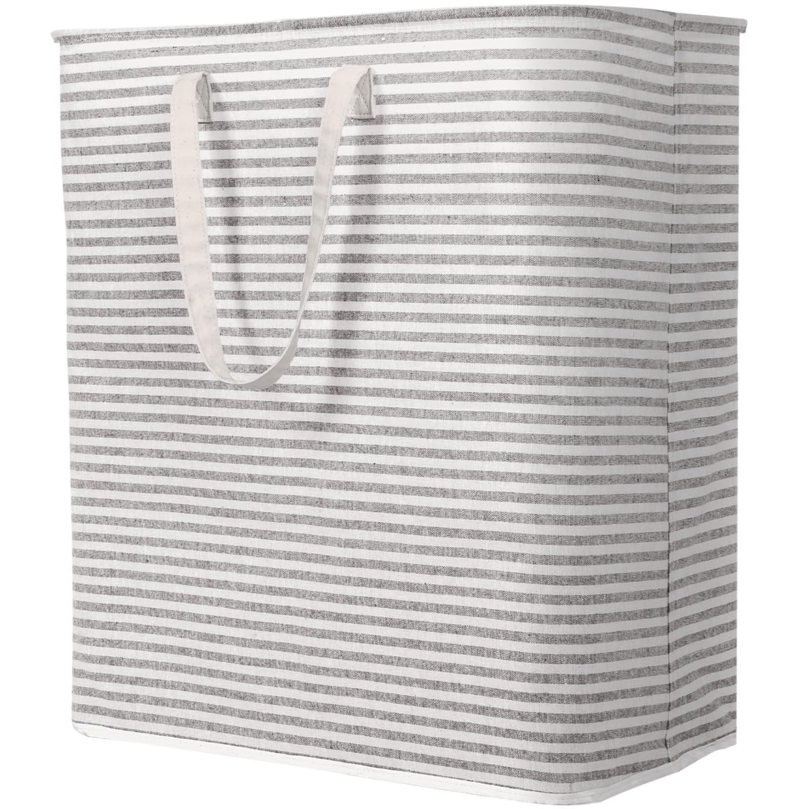 105L Large Collapsible Laundry Basket with Extended Handles