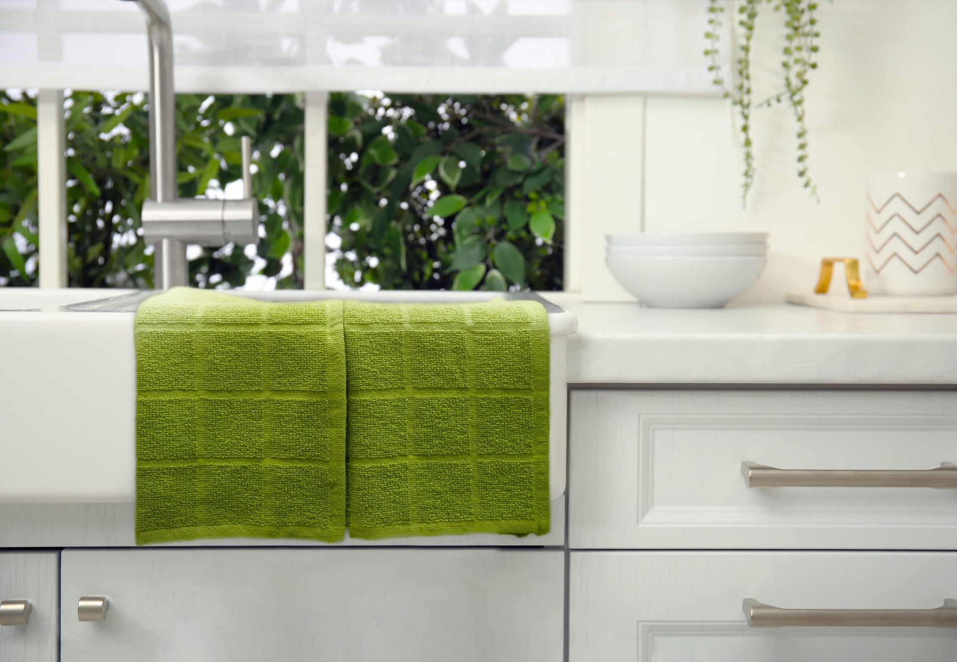 100% Cotton Terry Dish Cloth & Dish Towel (6 Count)
