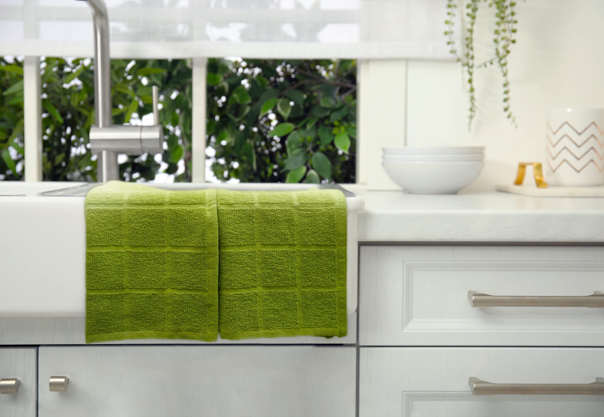 100% Cotton Terry Dish Cloth & Dish Towel (6 Count)