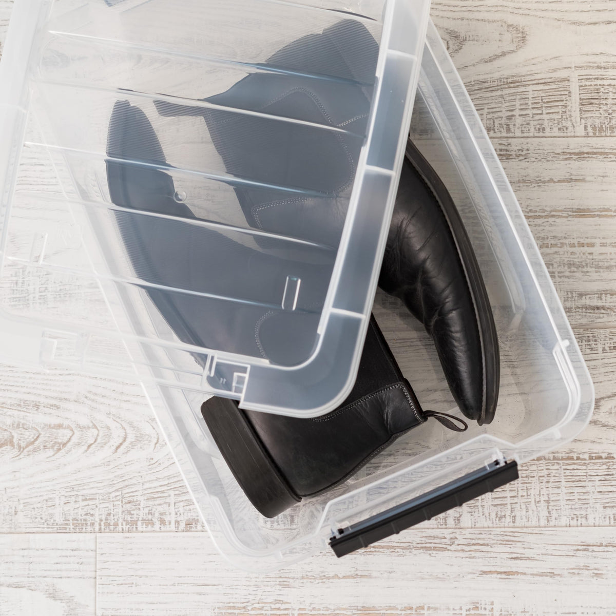 4 Pack 13 Quart Storage Bins with Lids (4 Count)