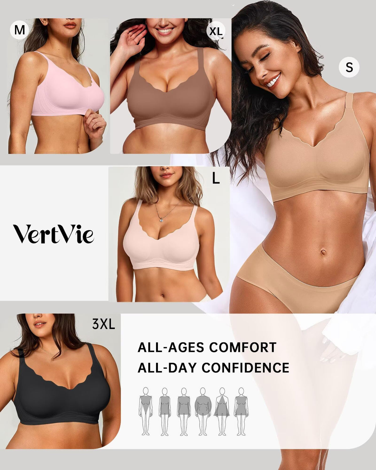 Seamless Jelly Bra No Underwire Supportive Bralette