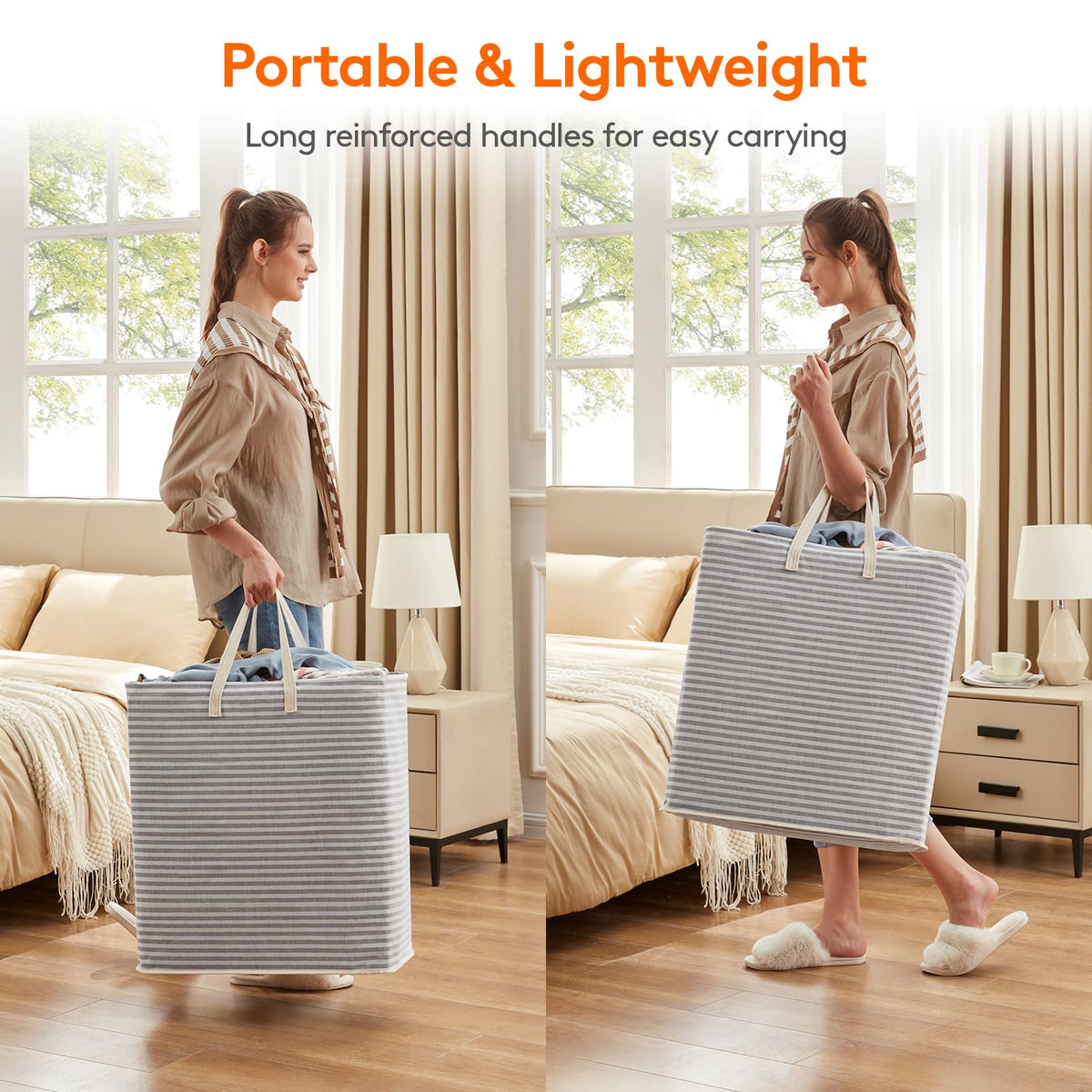 3 Pack Laundry Basket 100L Each (3 Count)