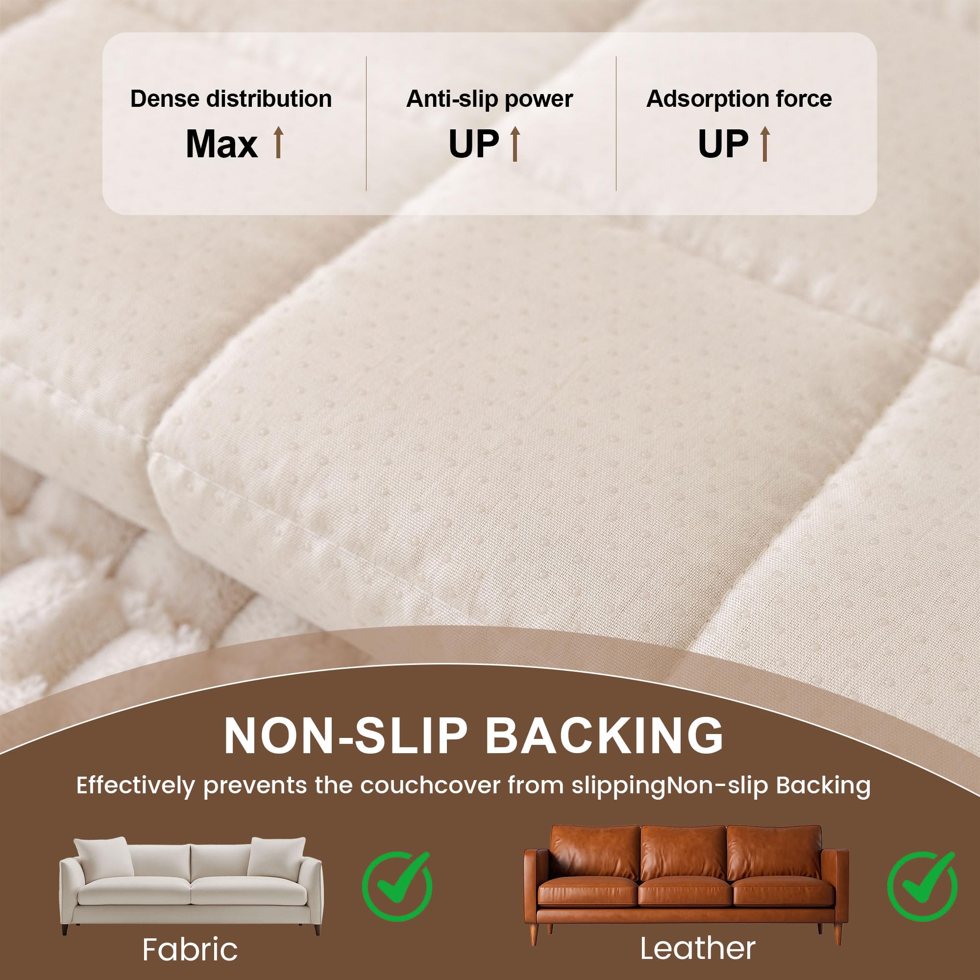 Couch Covers for Dogs Washable Non Slip Pet Couch Cover Protector (3 Count)