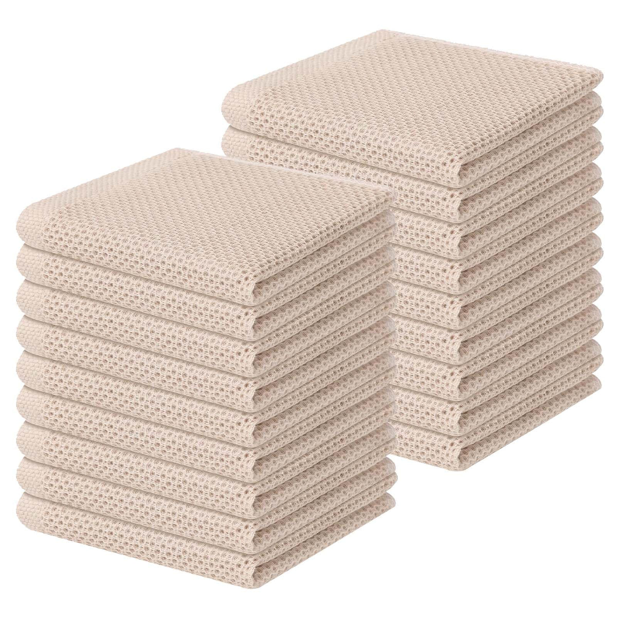 100% Cotton Waffle Weave Kitchen Dish Cloths 18 (18 Count)