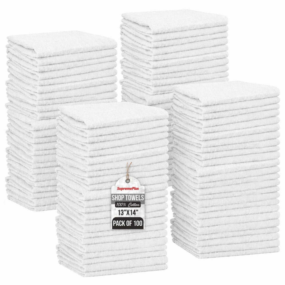 Premium Shop Towels Bulk (100 Count) - ModHome Supplies