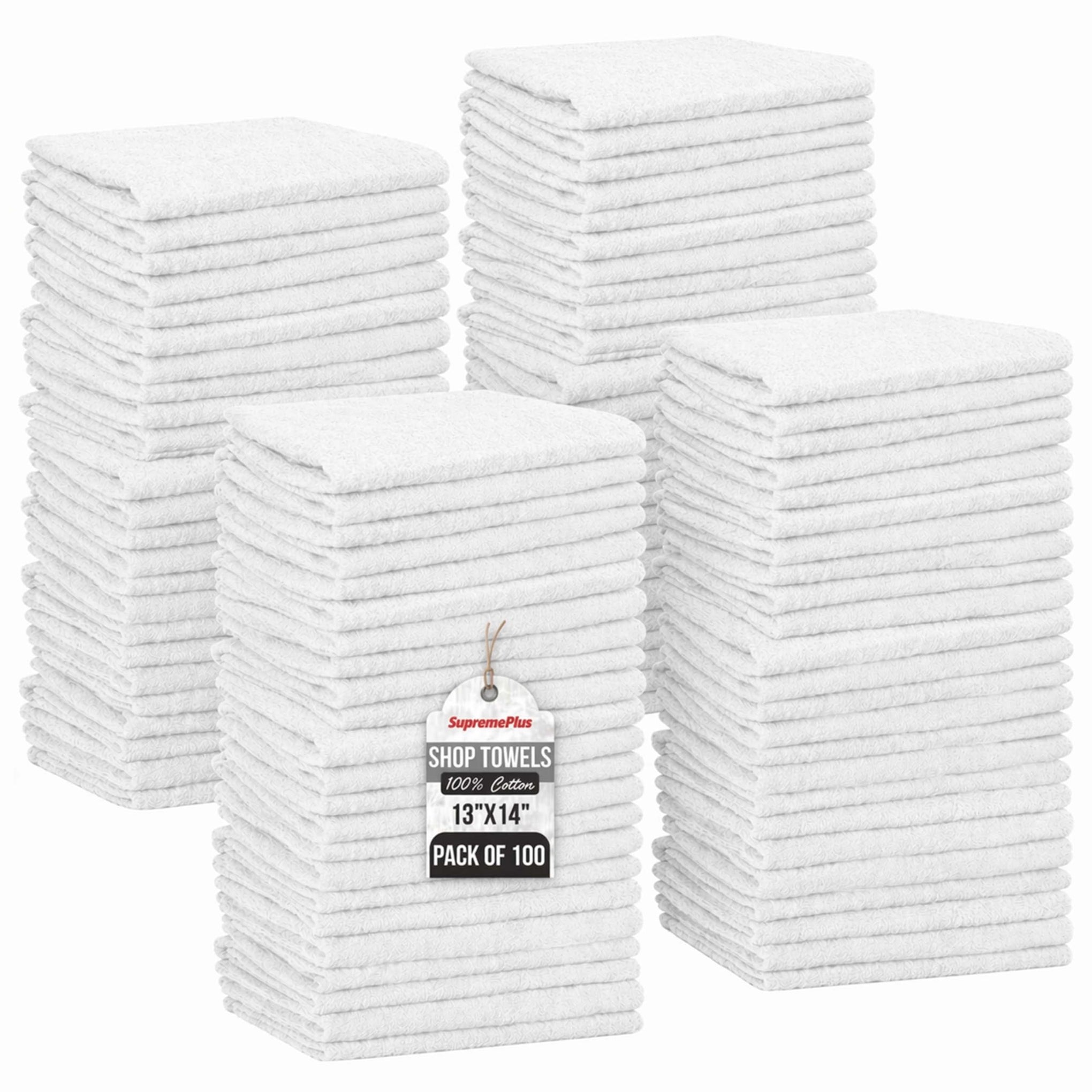 Premium Shop Towels Bulk (100 Count) - ModHome Supplies