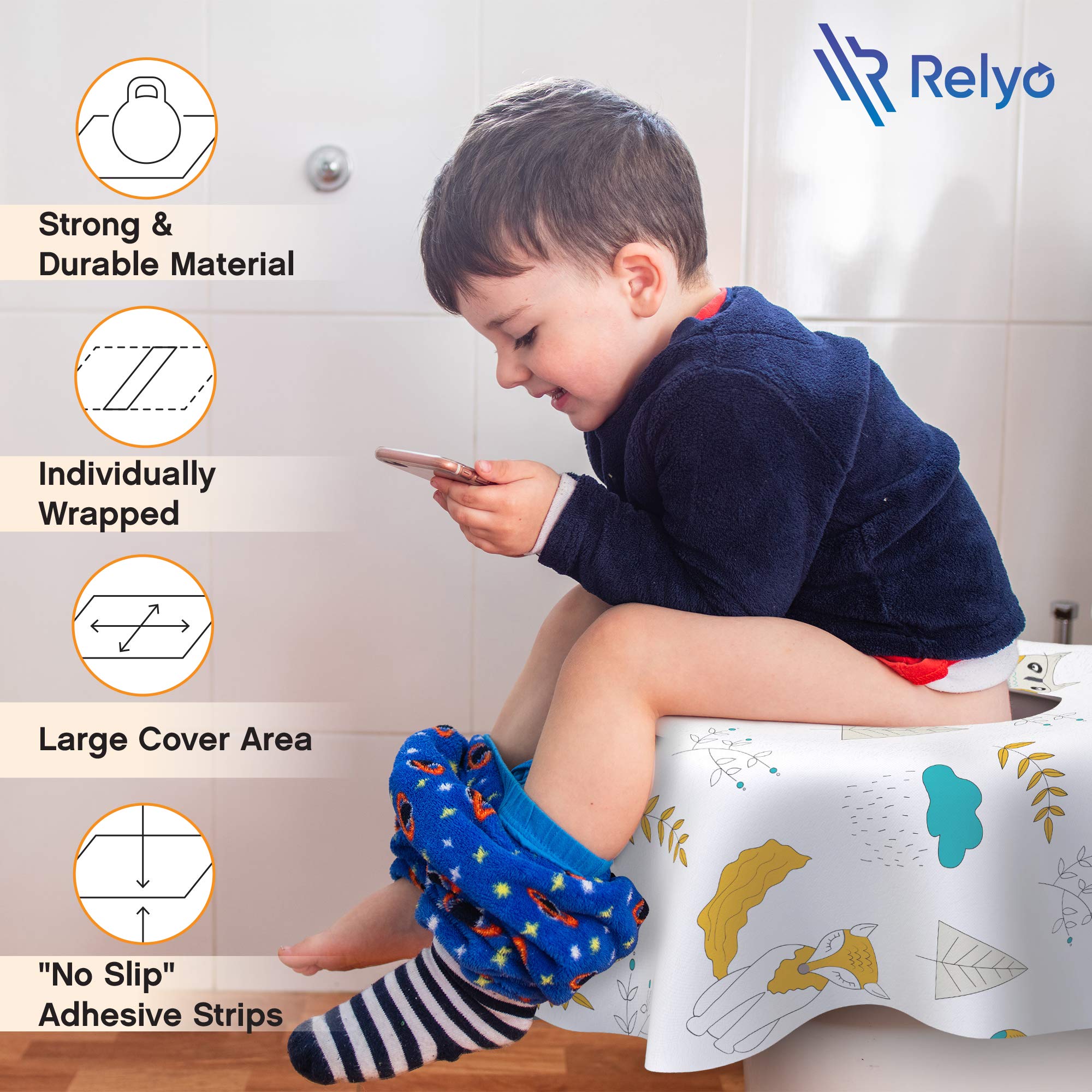 Disposable Toilet Seat Cover for Travel (20 Count)