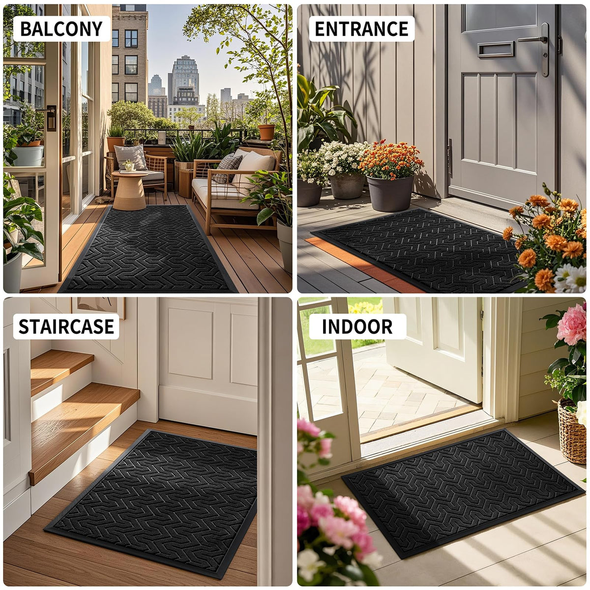 Front Door Mat Outside Entrance 29.5x17