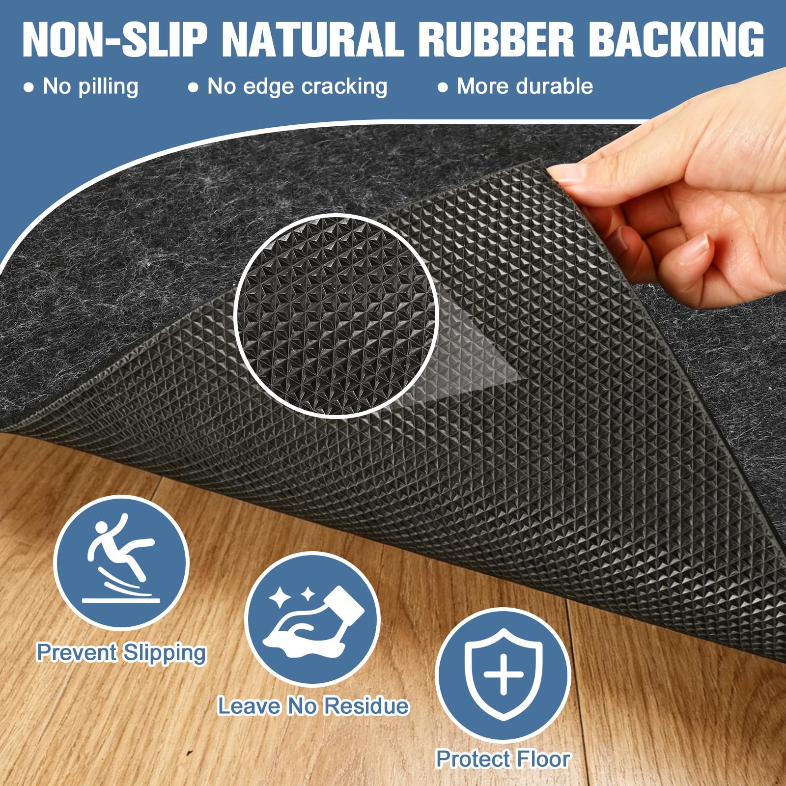 8x10 Ft Non Slip Rug Pad Gripper (80 Sq Ft)