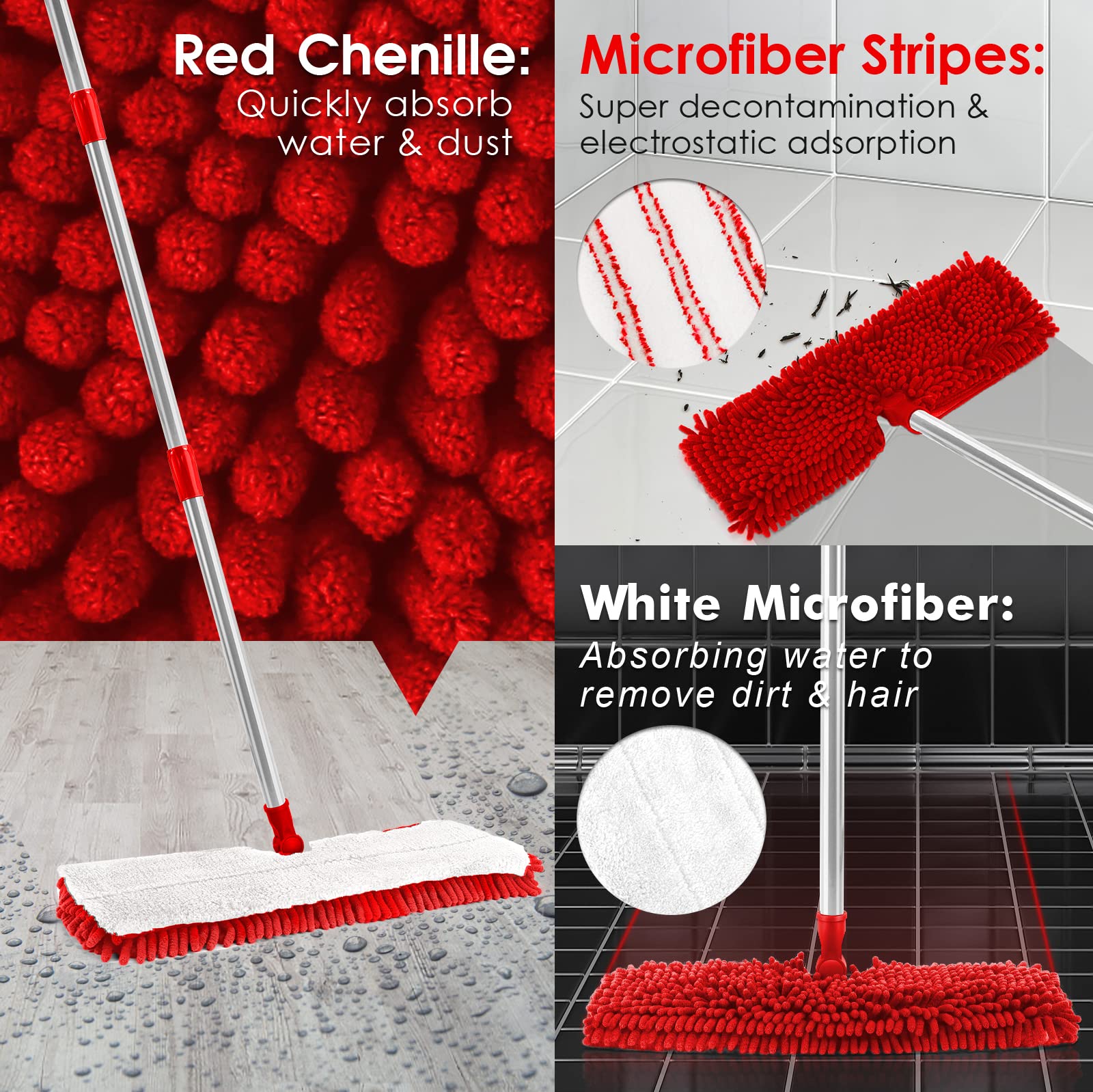 Two Sided Dust Mop for Floor Cleaning - ModHome Supplies