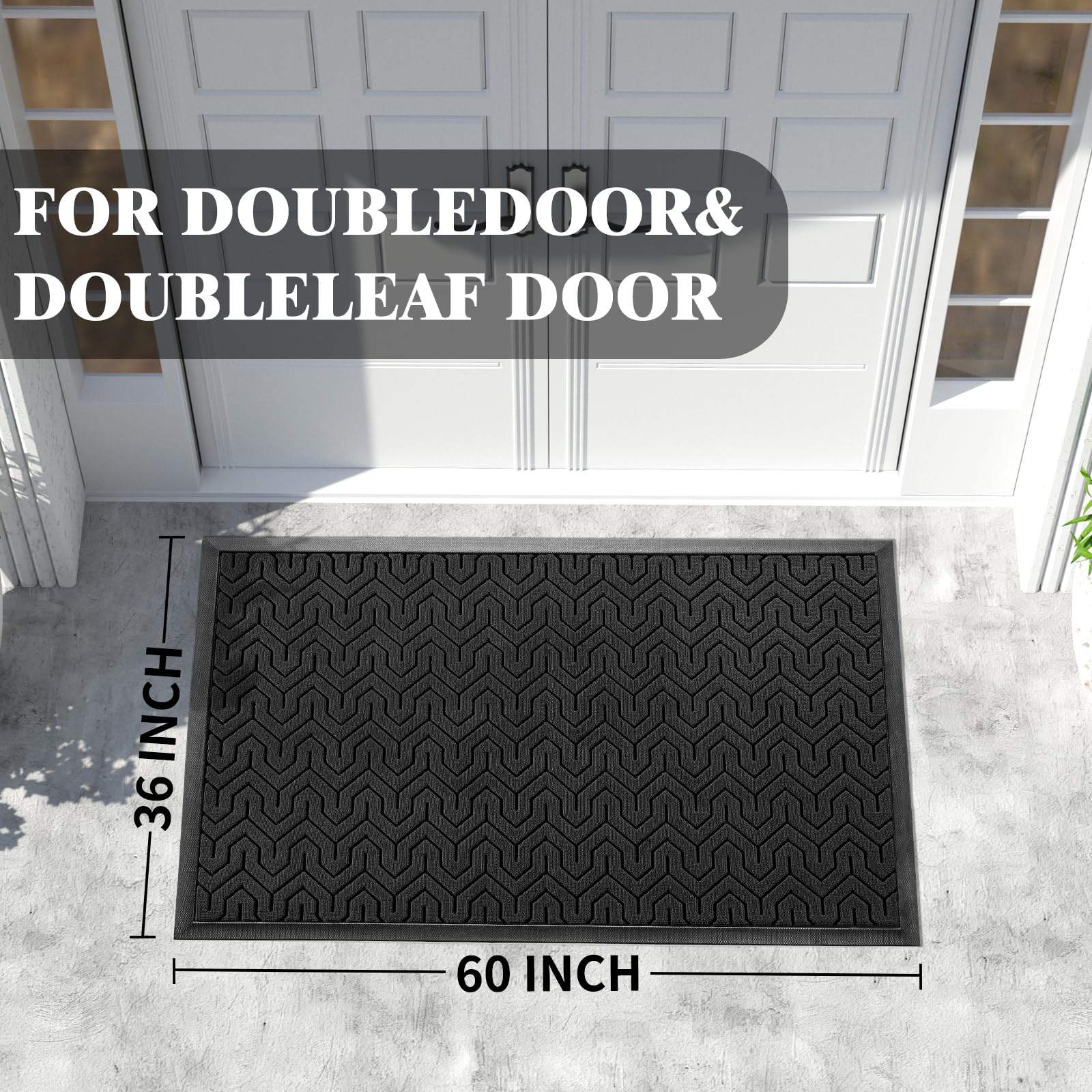 Extra Large Door Mat Outside Entrance 60x36