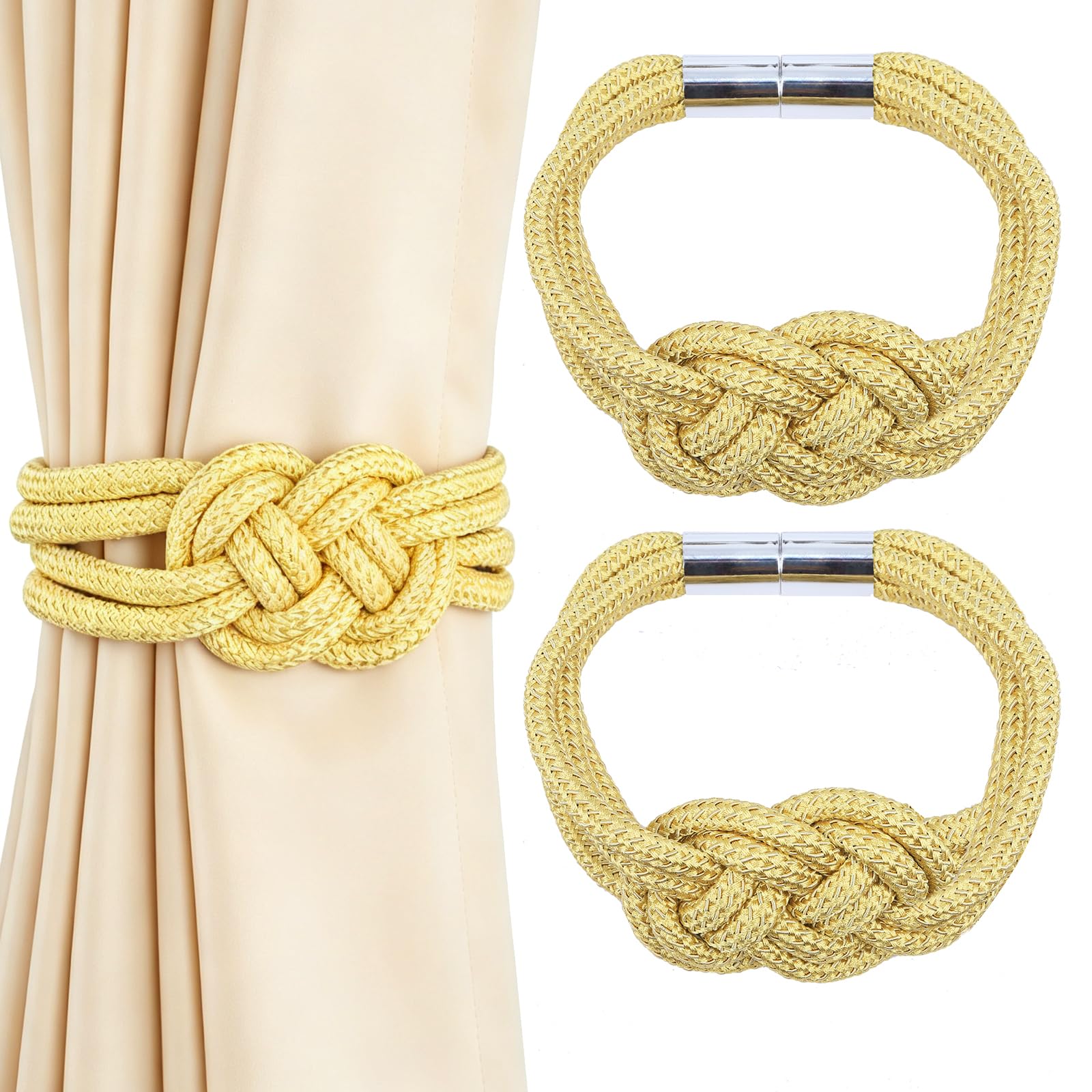 2 Pack Magnetic Curtain Tiebacks (2 Count)