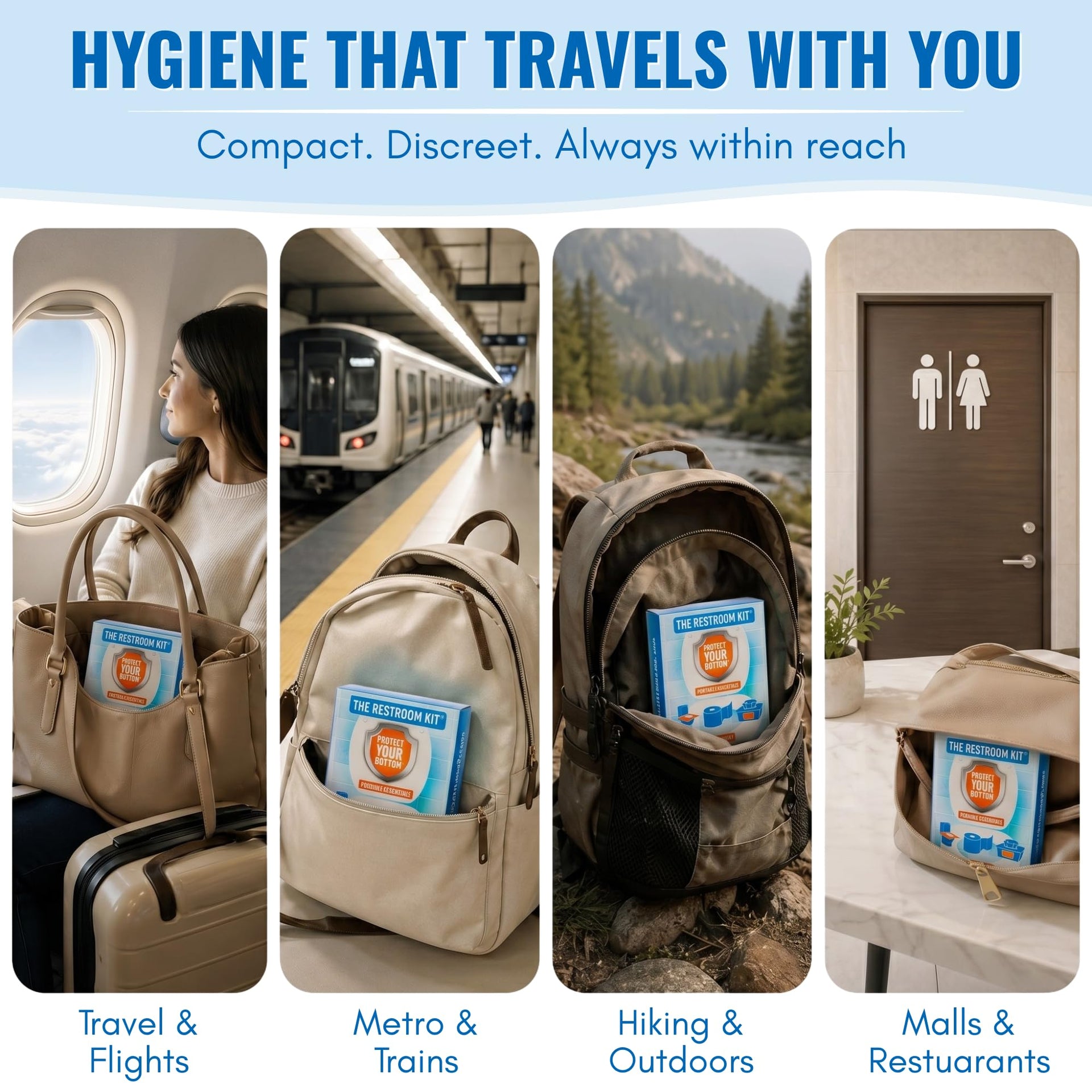 12 Pack Portable Disposable Toilet Seat Cover for Travel (12 Count)