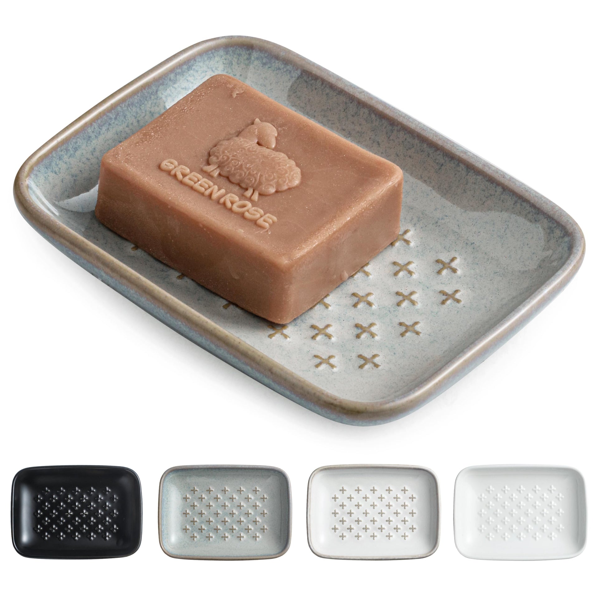 Ceramic Soap Dish for Bar Soap
