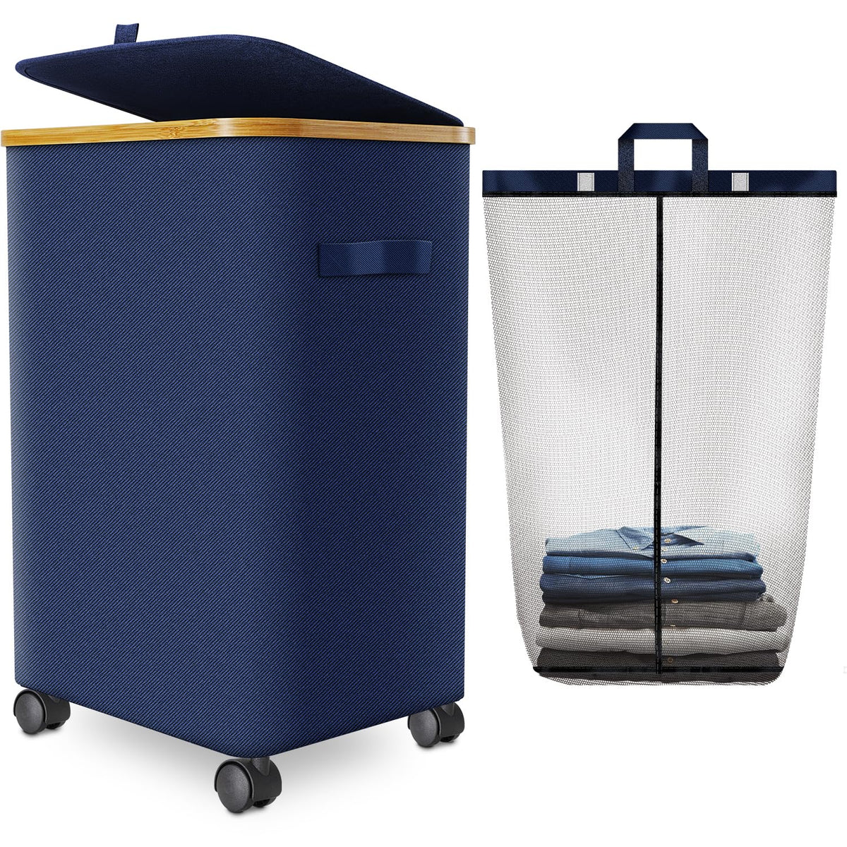 Laundry Hamper with Wheels