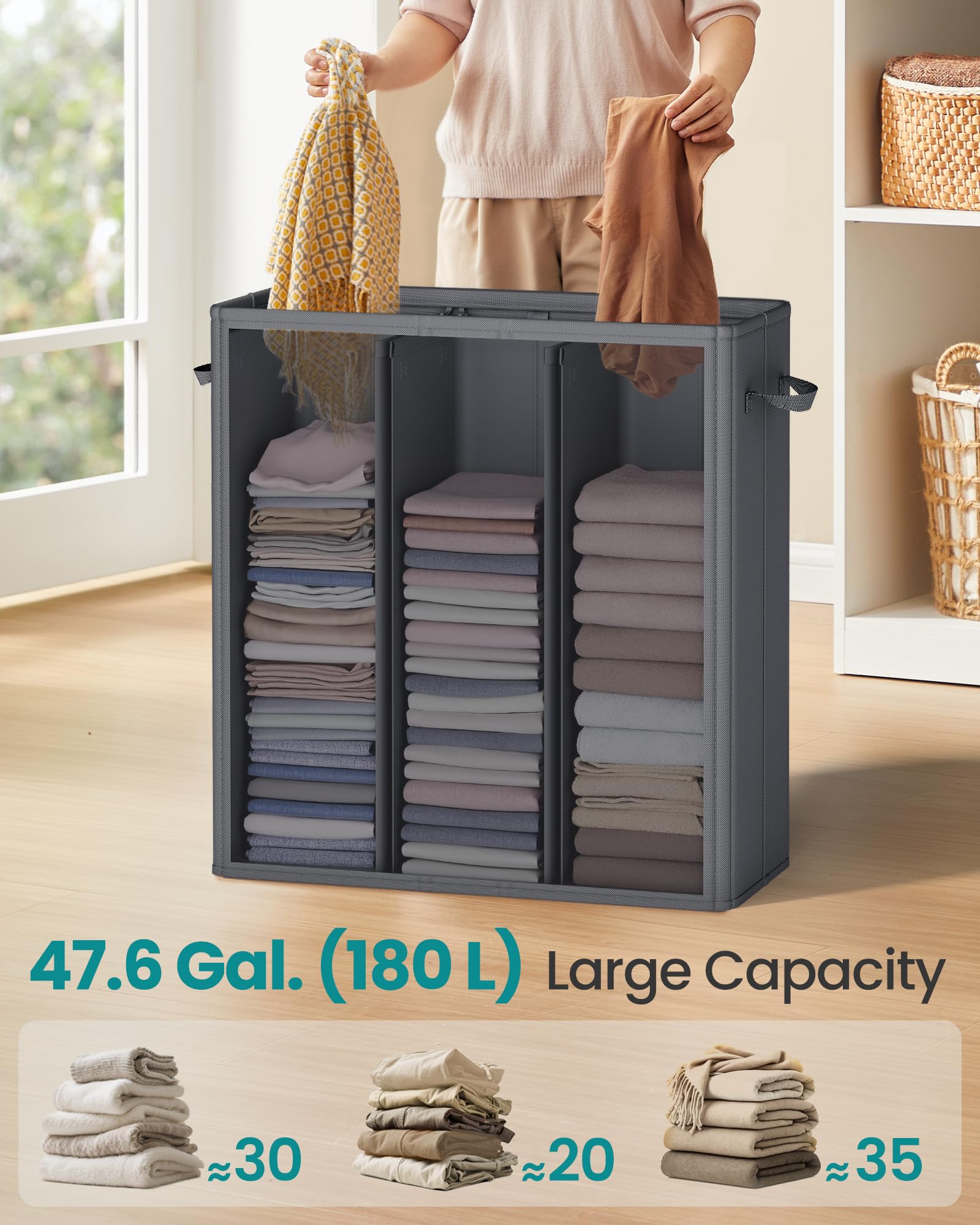 160L Laundry Hamper