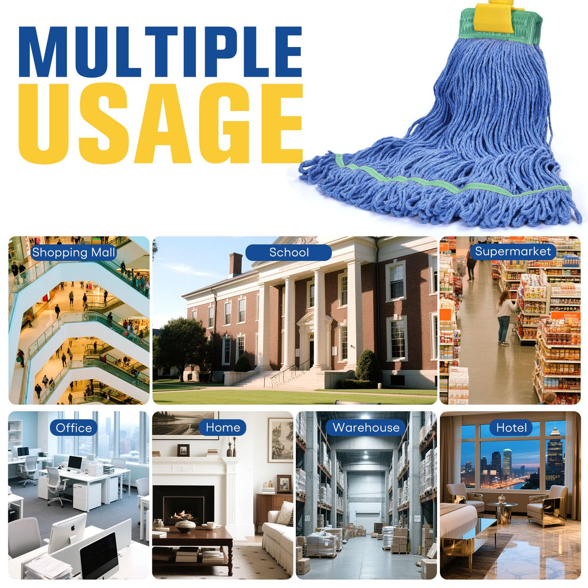 Matthew Cleaning Commercial Mop Head Replacement