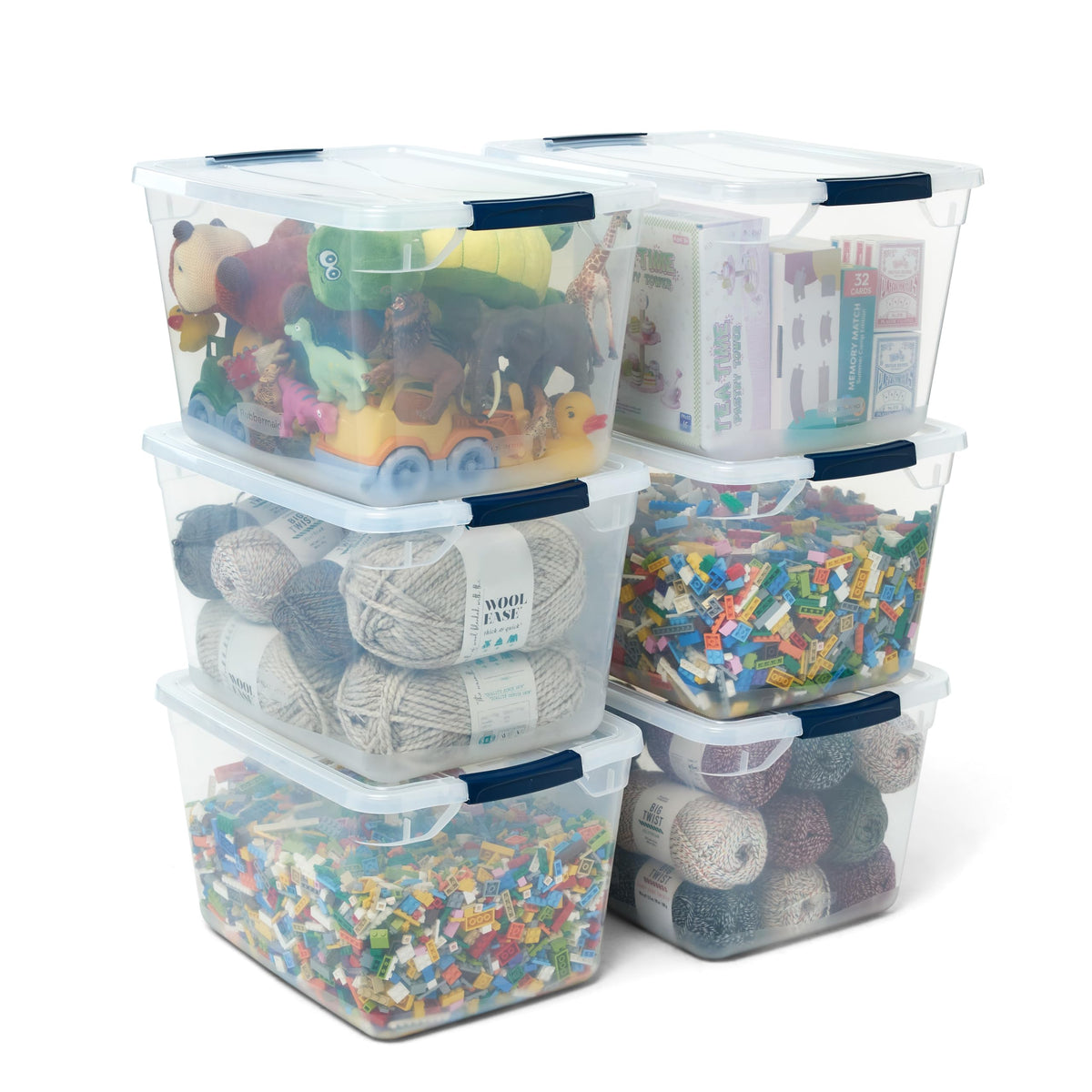 Cleverstore Clear 32 Qt (6 Count)