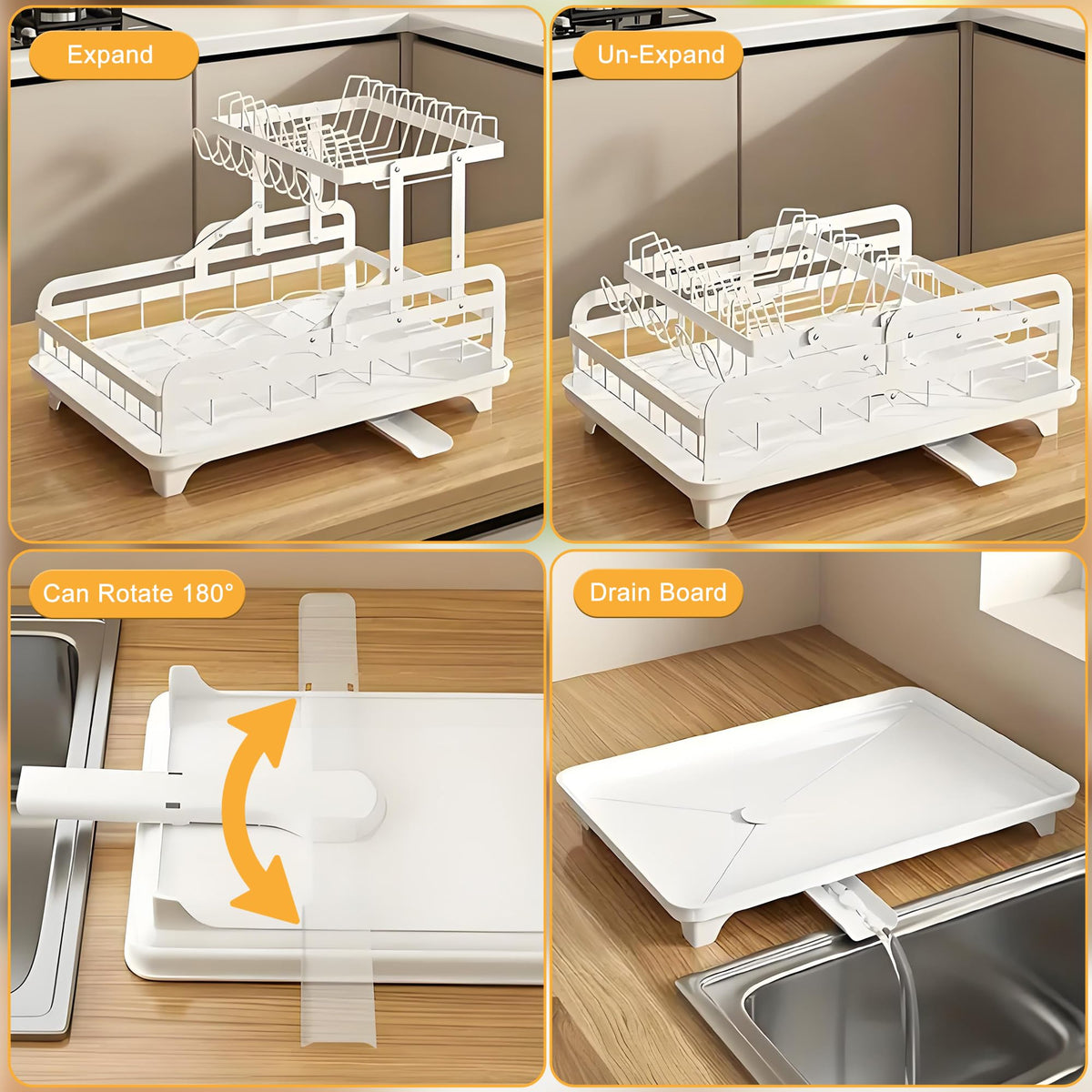 2 Tier Dish Drying Rack