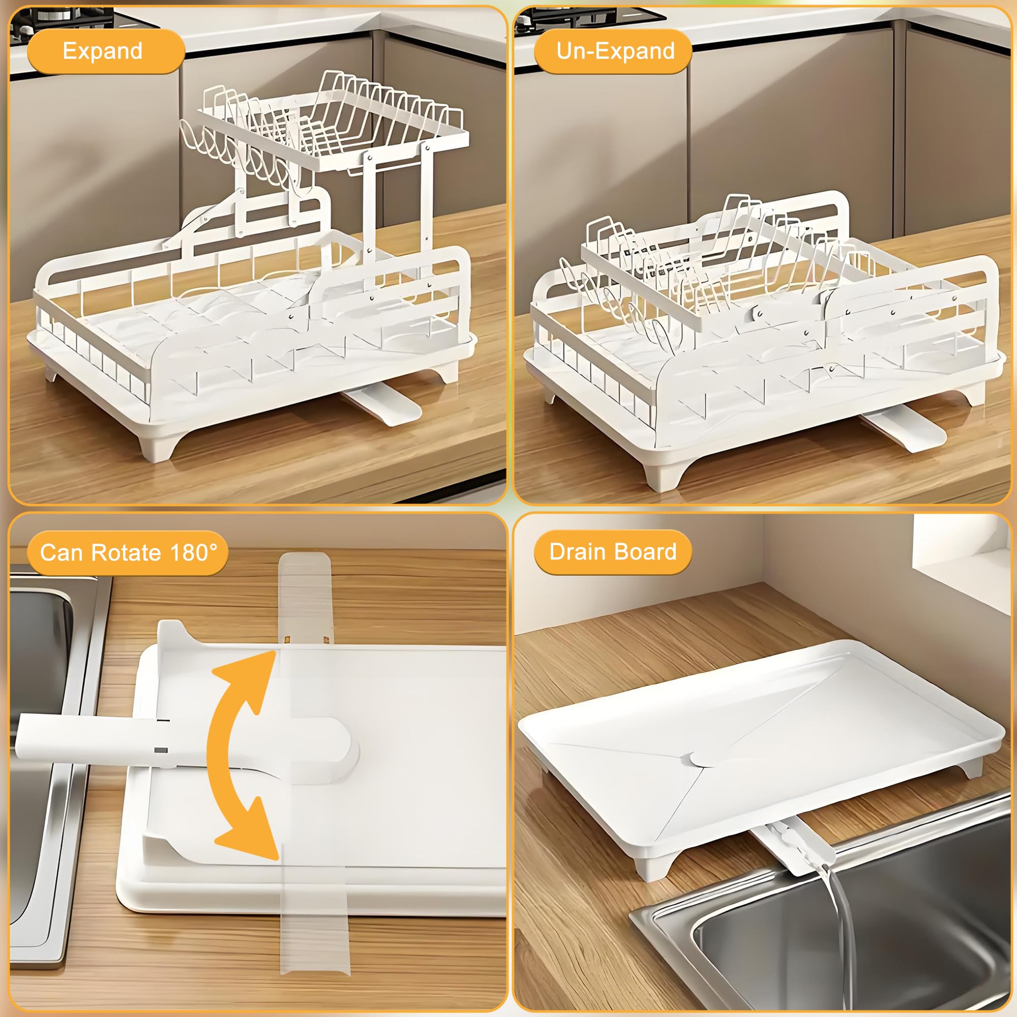 2 Tier Dish Drying Rack