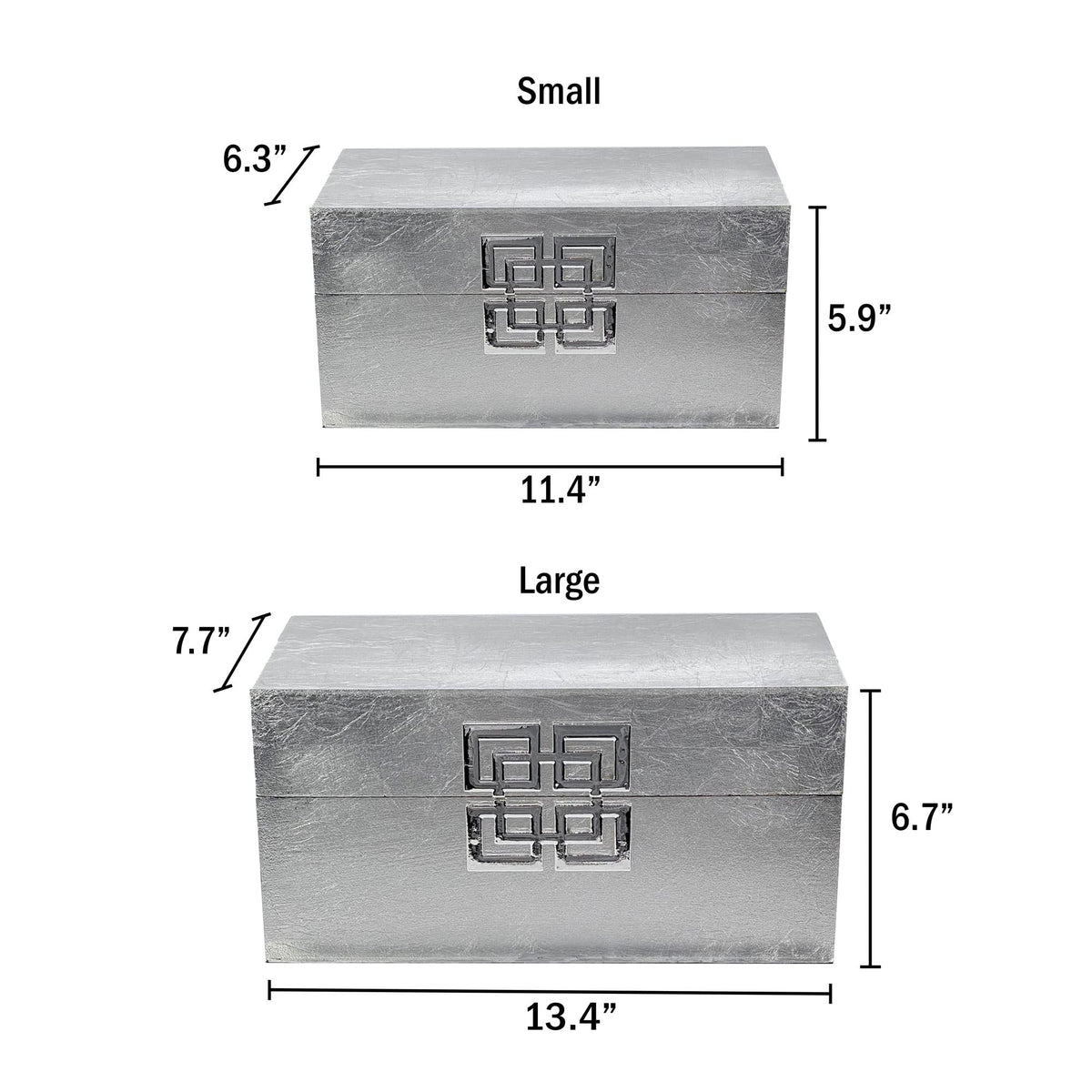 Storage Box Set Decorative Storage Box w (2 Count)