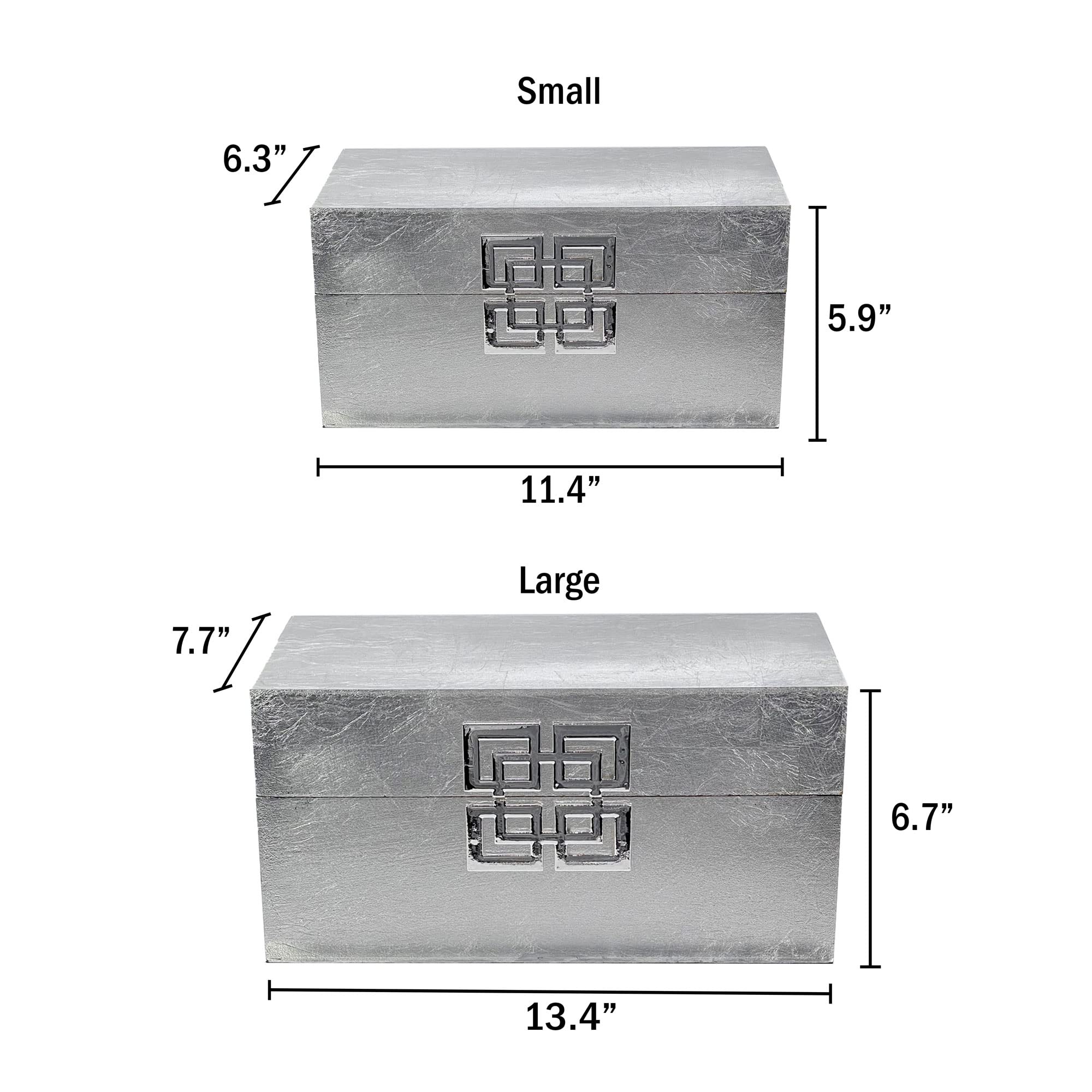 Storage Box Set Decorative Storage Box w (2 Count)
