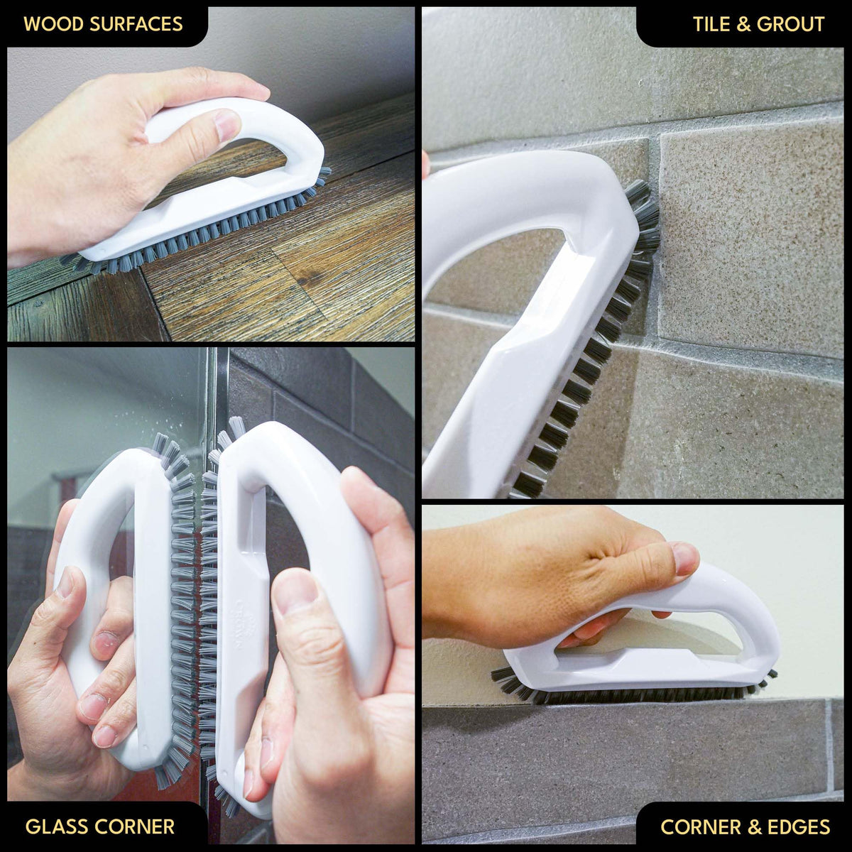 Grout Brush with Stiff Nylon Bristles