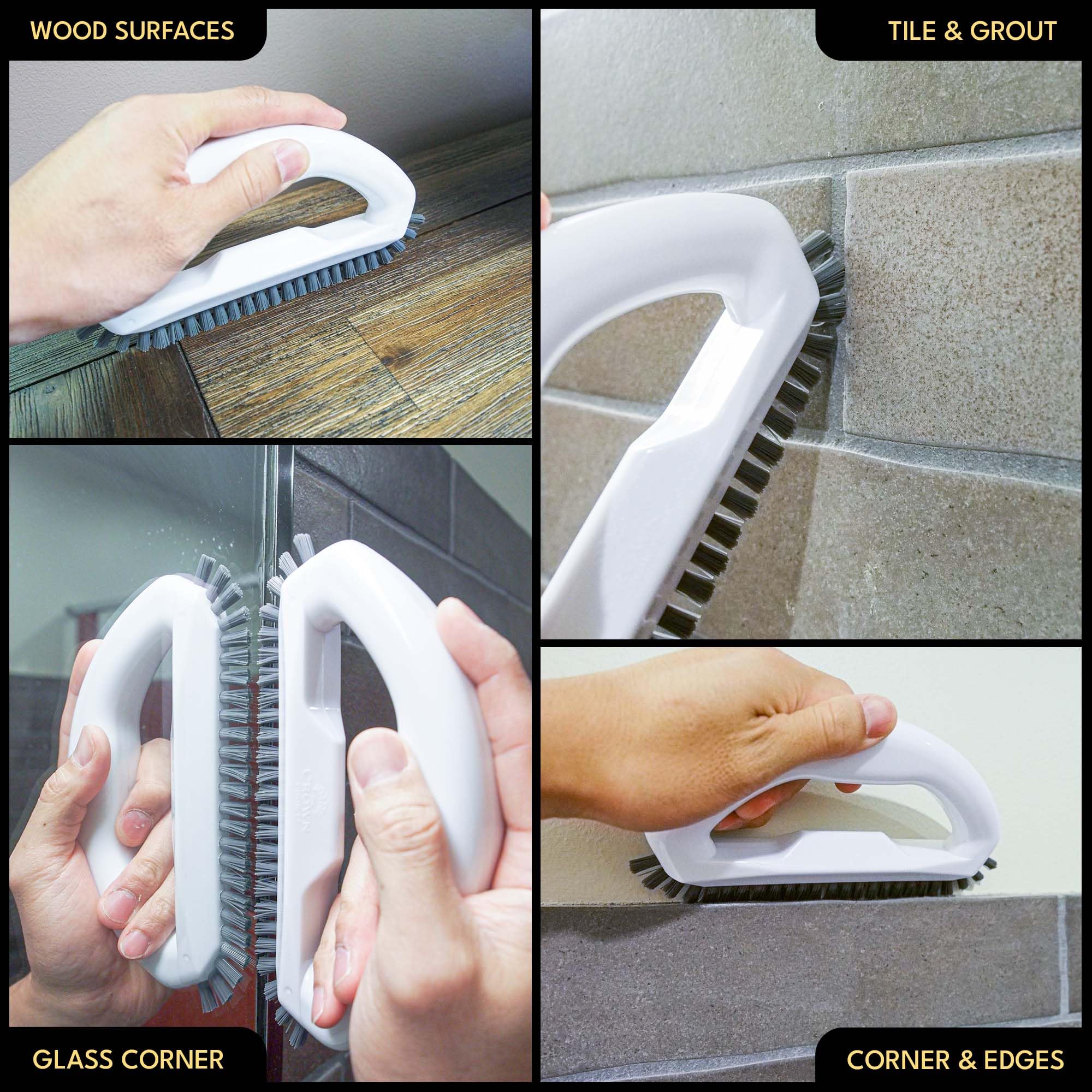 Grout Brush with Stiff Nylon Bristles
